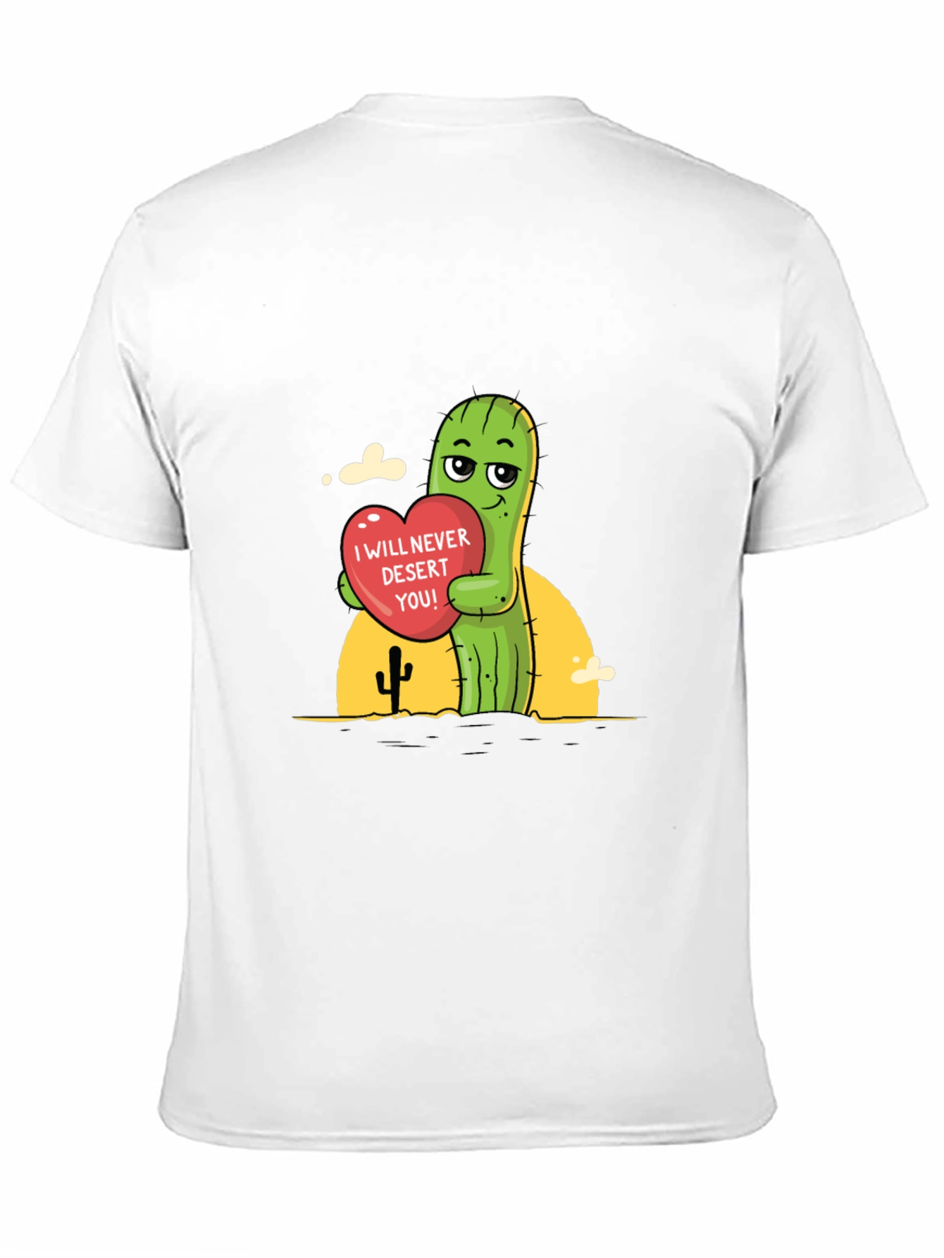Black Cactus Love T-Shirt - 'I Will Never Desert You!' view 11