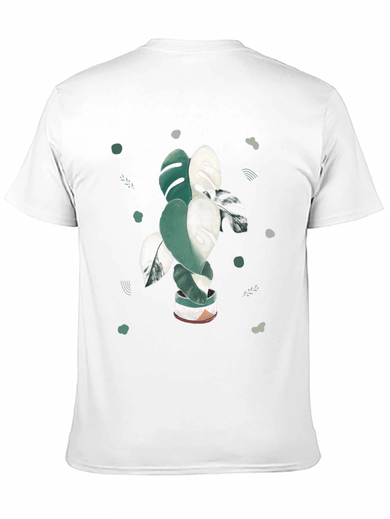 Black Monstera Plant Graphic T-Shirt view 11