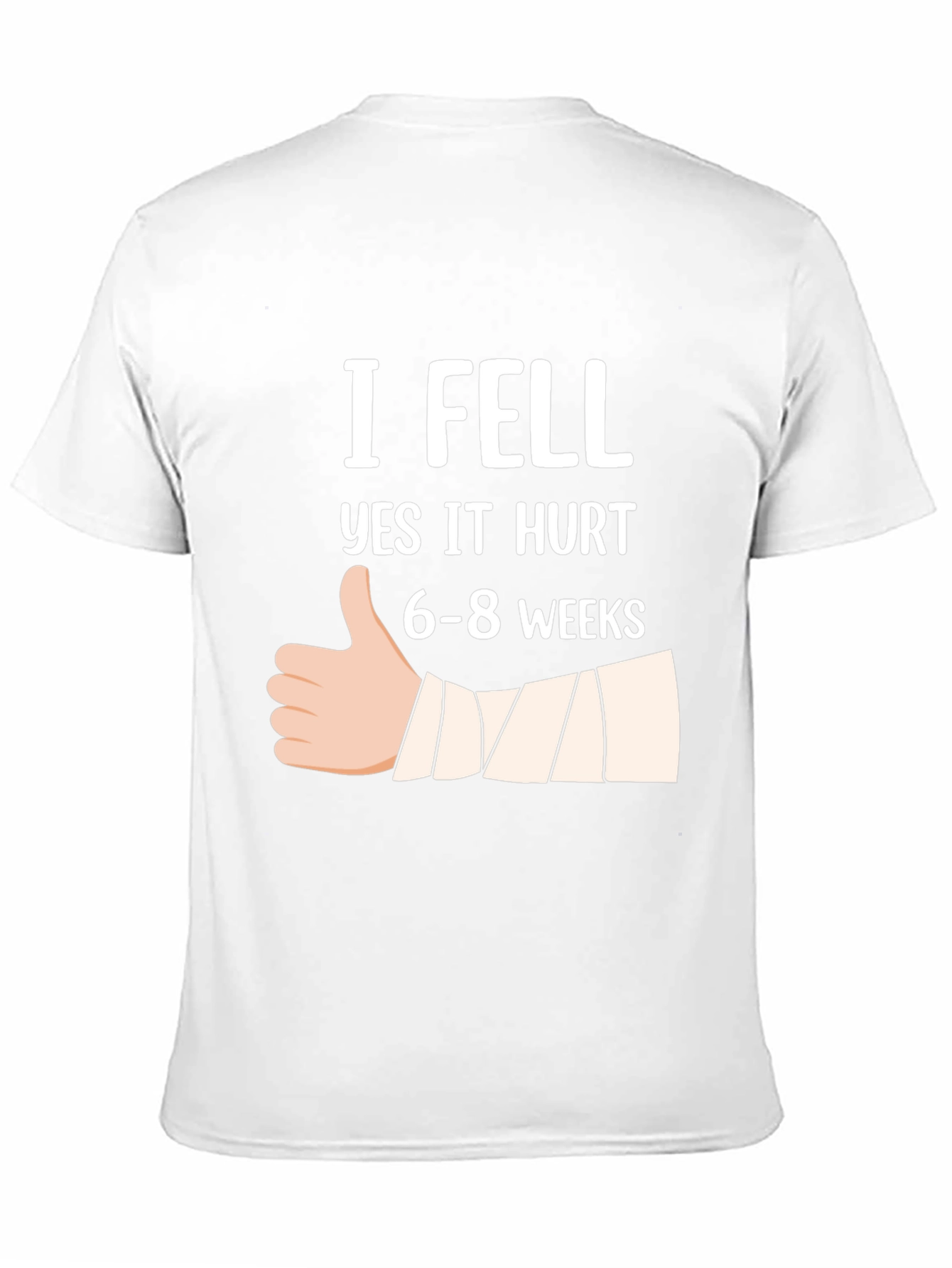 Black I Fell Yes It Hurt T-Shirt Funny Broken Bone Gift view 11