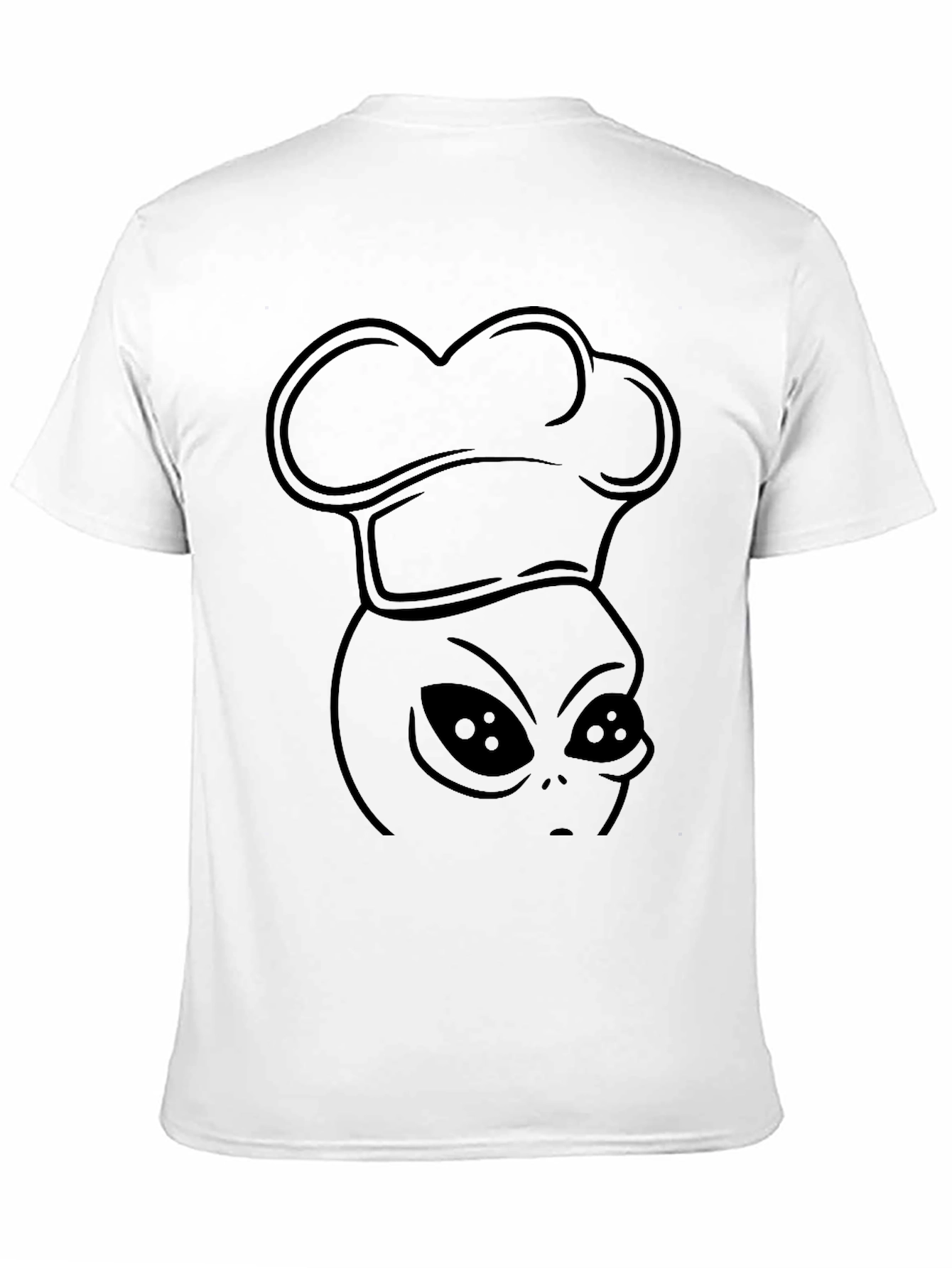 Black Alien Chef T-Shirt - Black Graphic Tee view 11