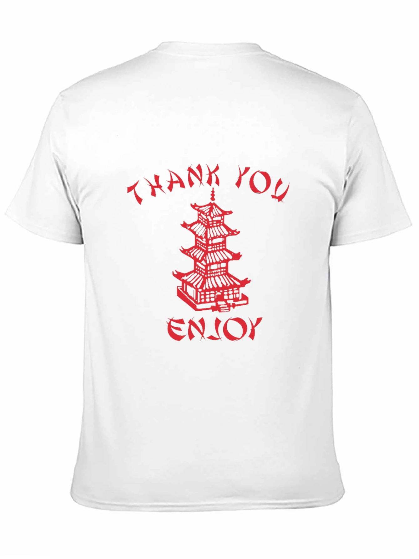 Black Thank You Enjoy Graphic Tee view 11