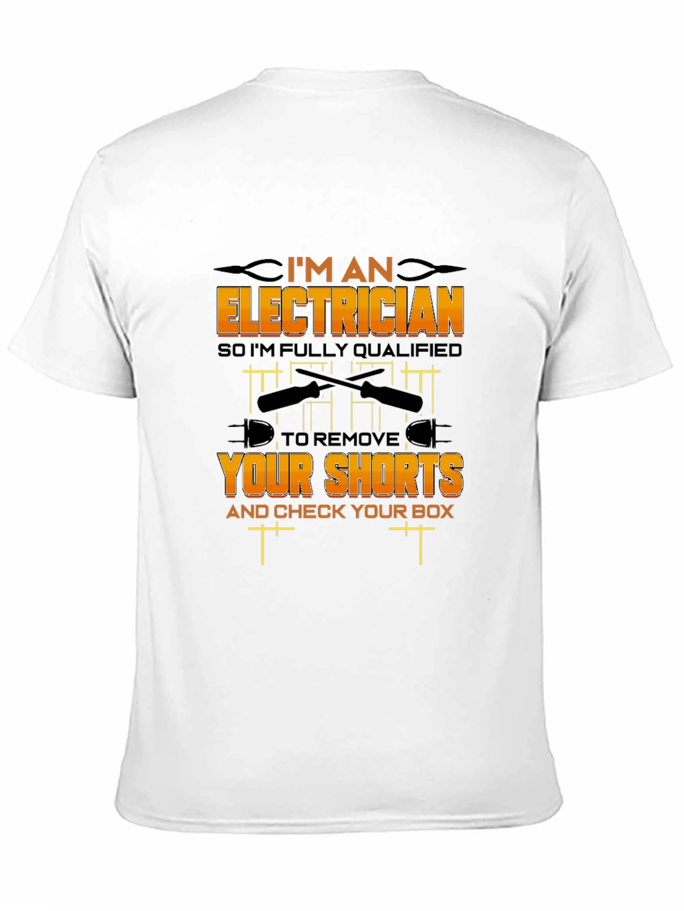 Black Electrician Humor Graphic T-Shirt view 11