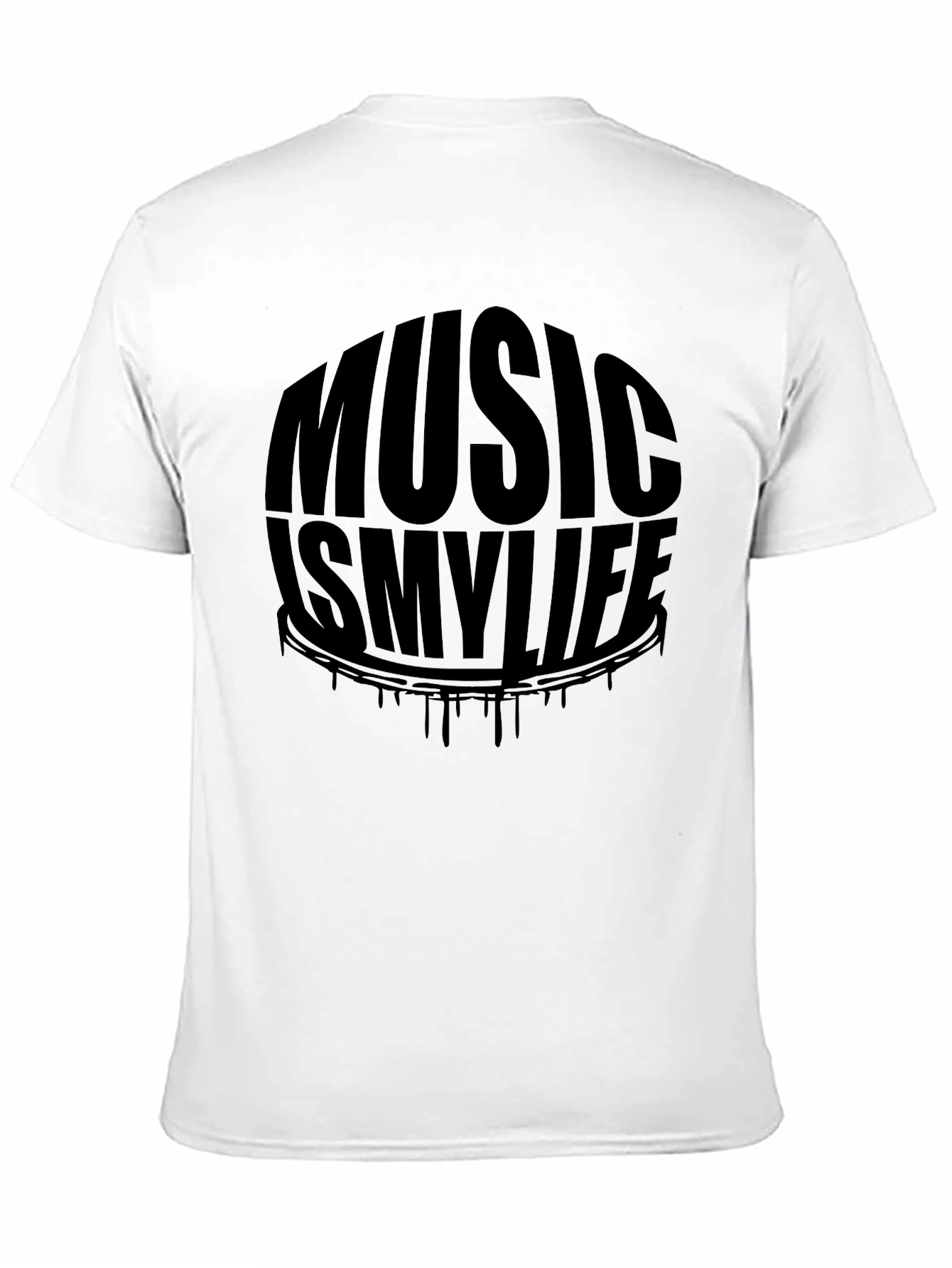 Black Music Is My Life Black Graphic T-Shirt view 11