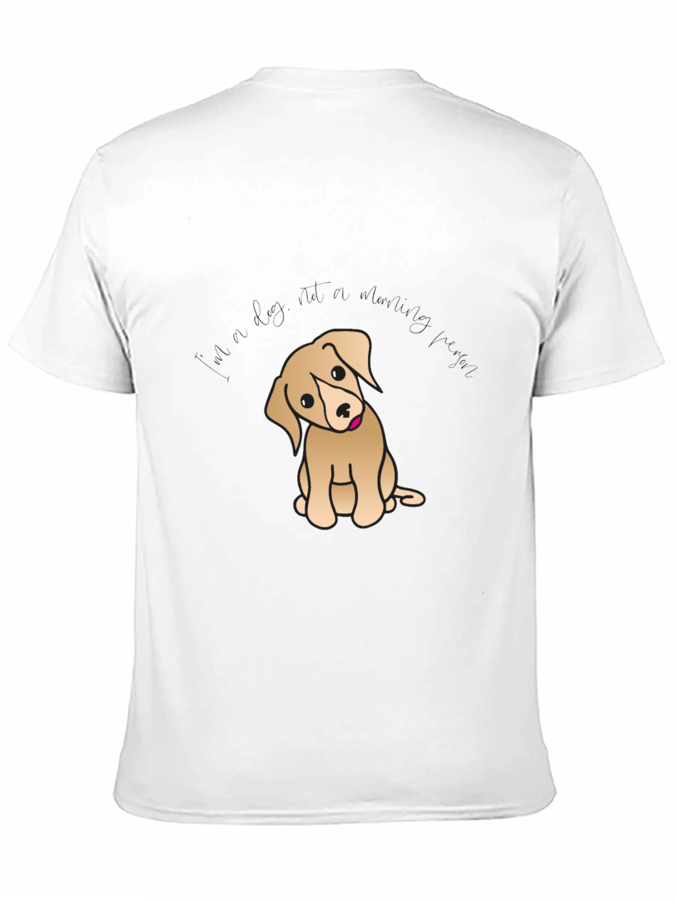 Black Cute Puppy Graphic T-Shirt - Black Cotton Tee view 11
