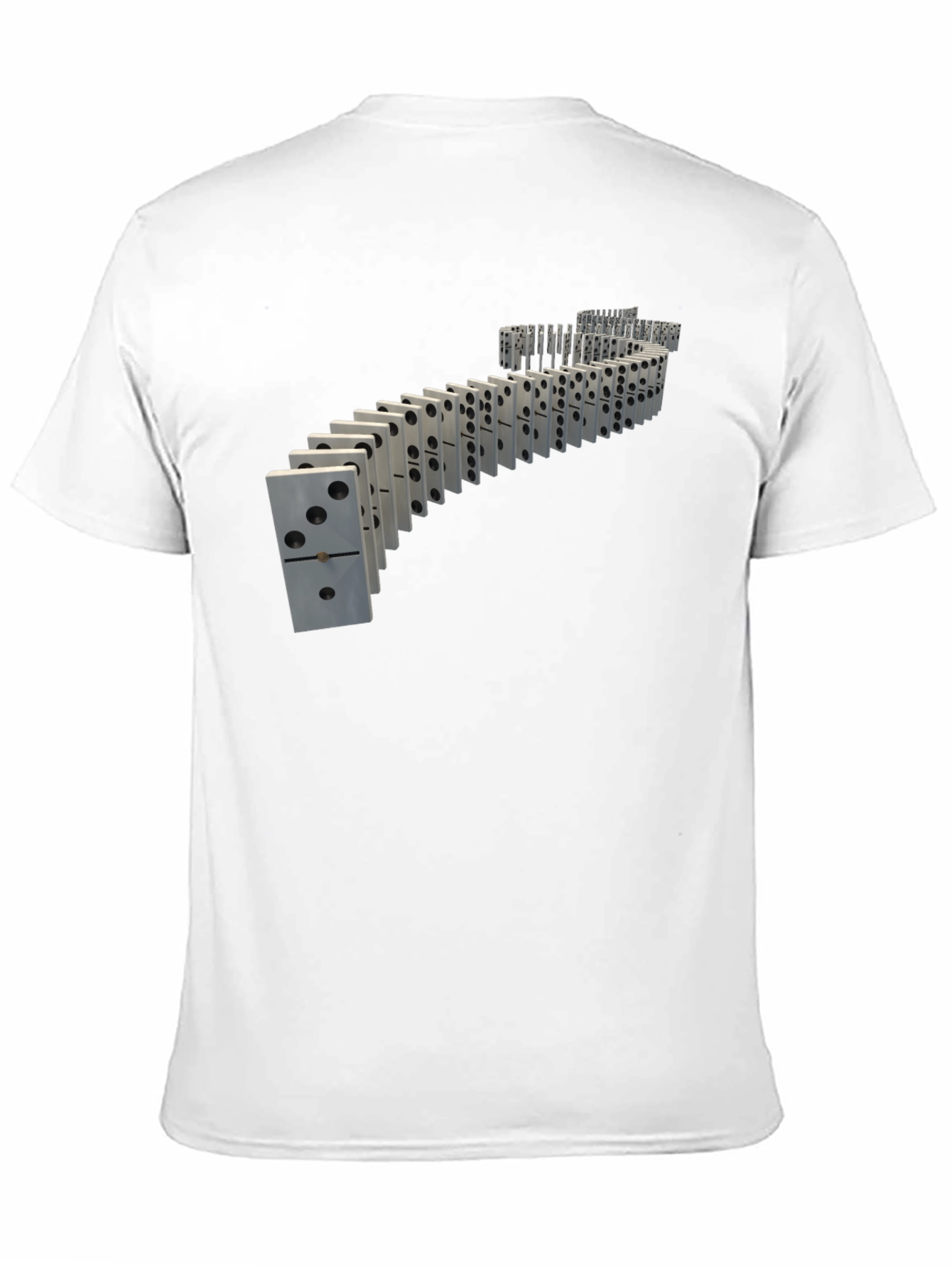 Black Domino Effect Graphic Tee - Unique Design view 11