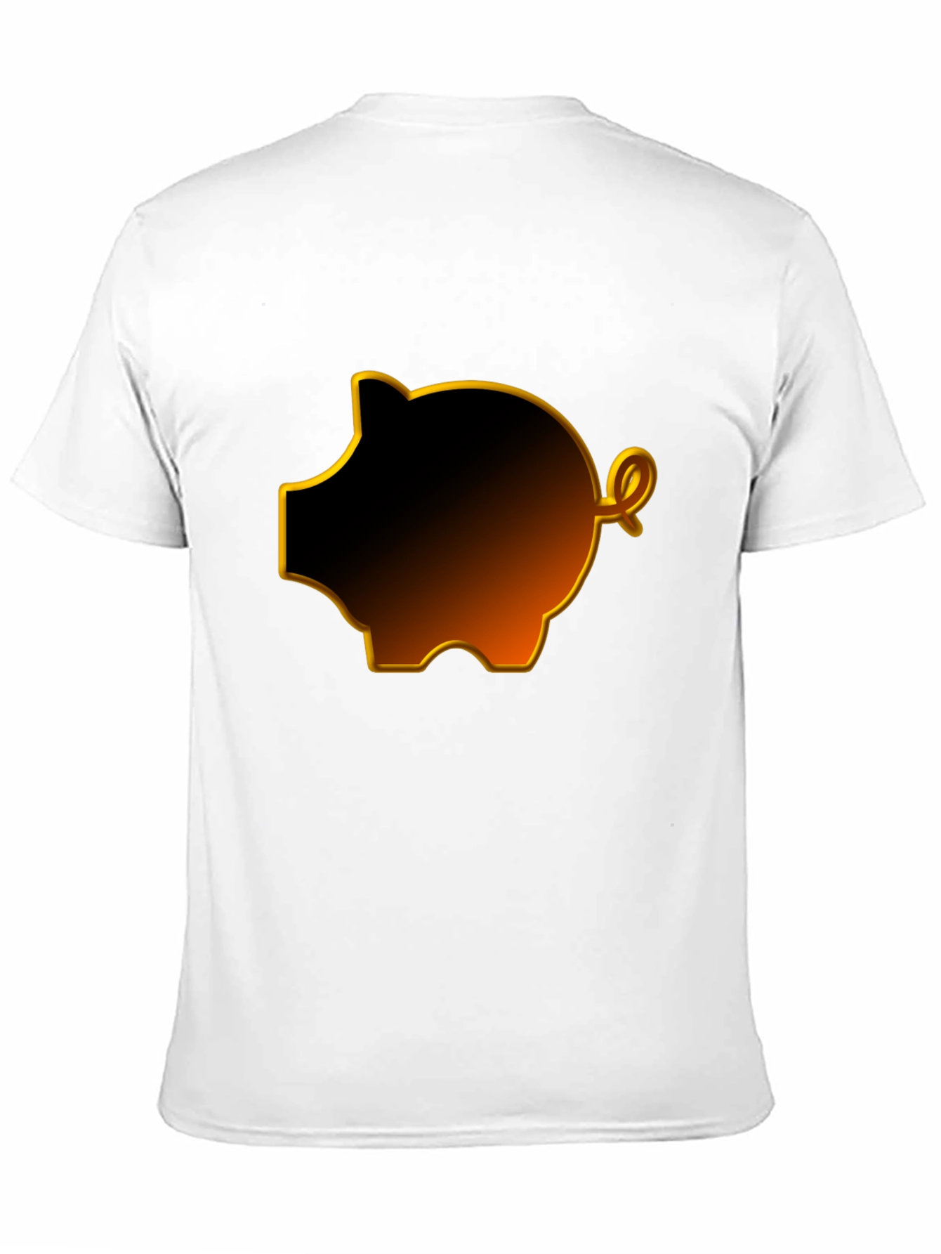 Black Black Piggy Bank Graphic Tee view 11