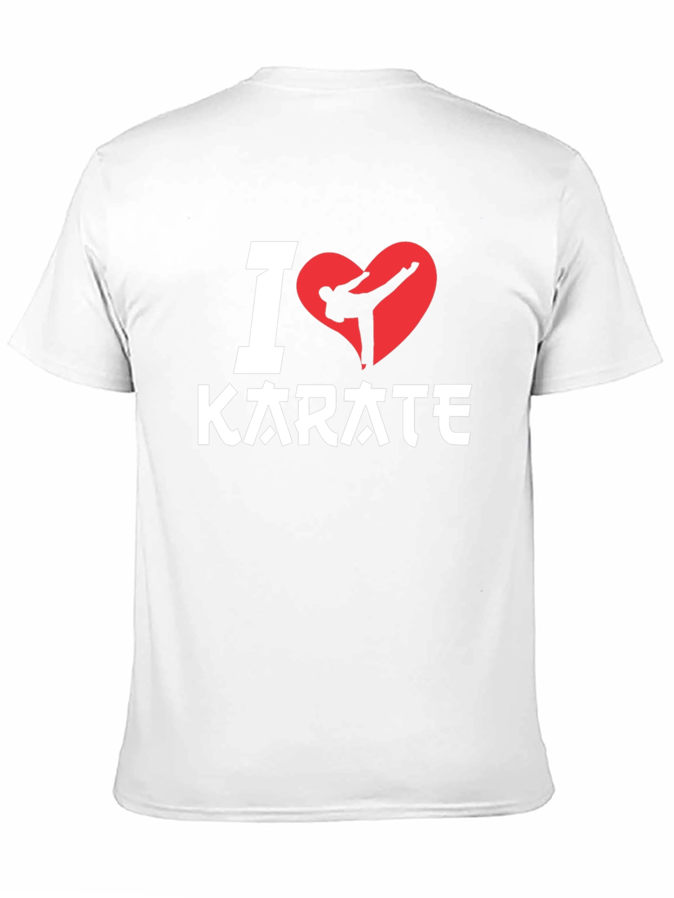 Black I Love Karate T-Shirt - Black, Martial Arts Graphic Tee view 11