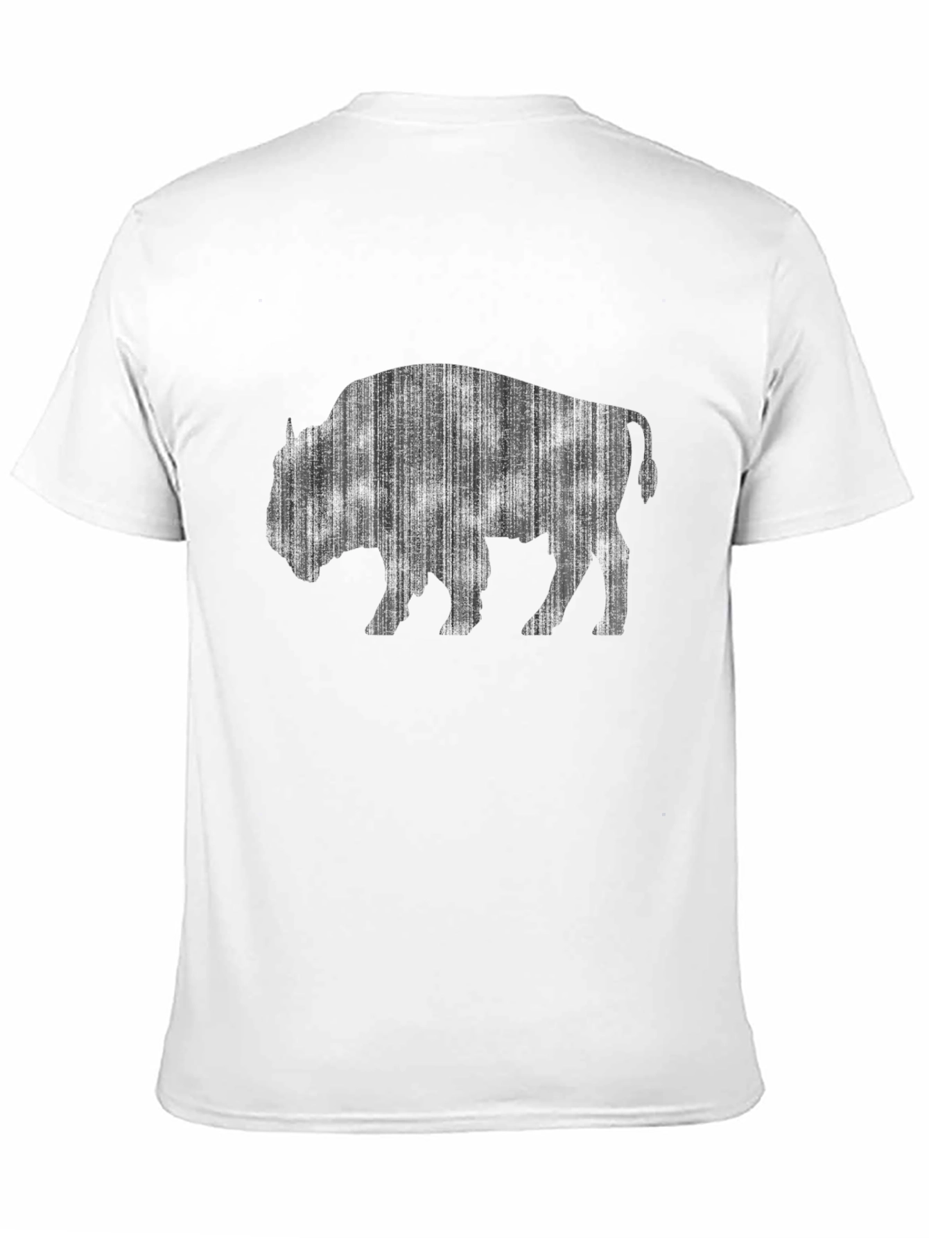 Black Bison Graphic Tee - Black Cotton T-Shirt view 11