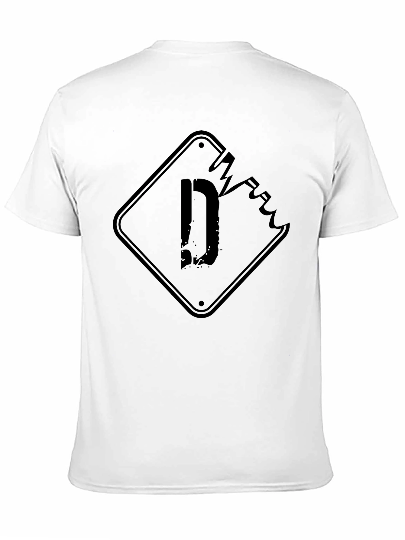 Black Distressed "D" Graphic Black T-Shirt view 11