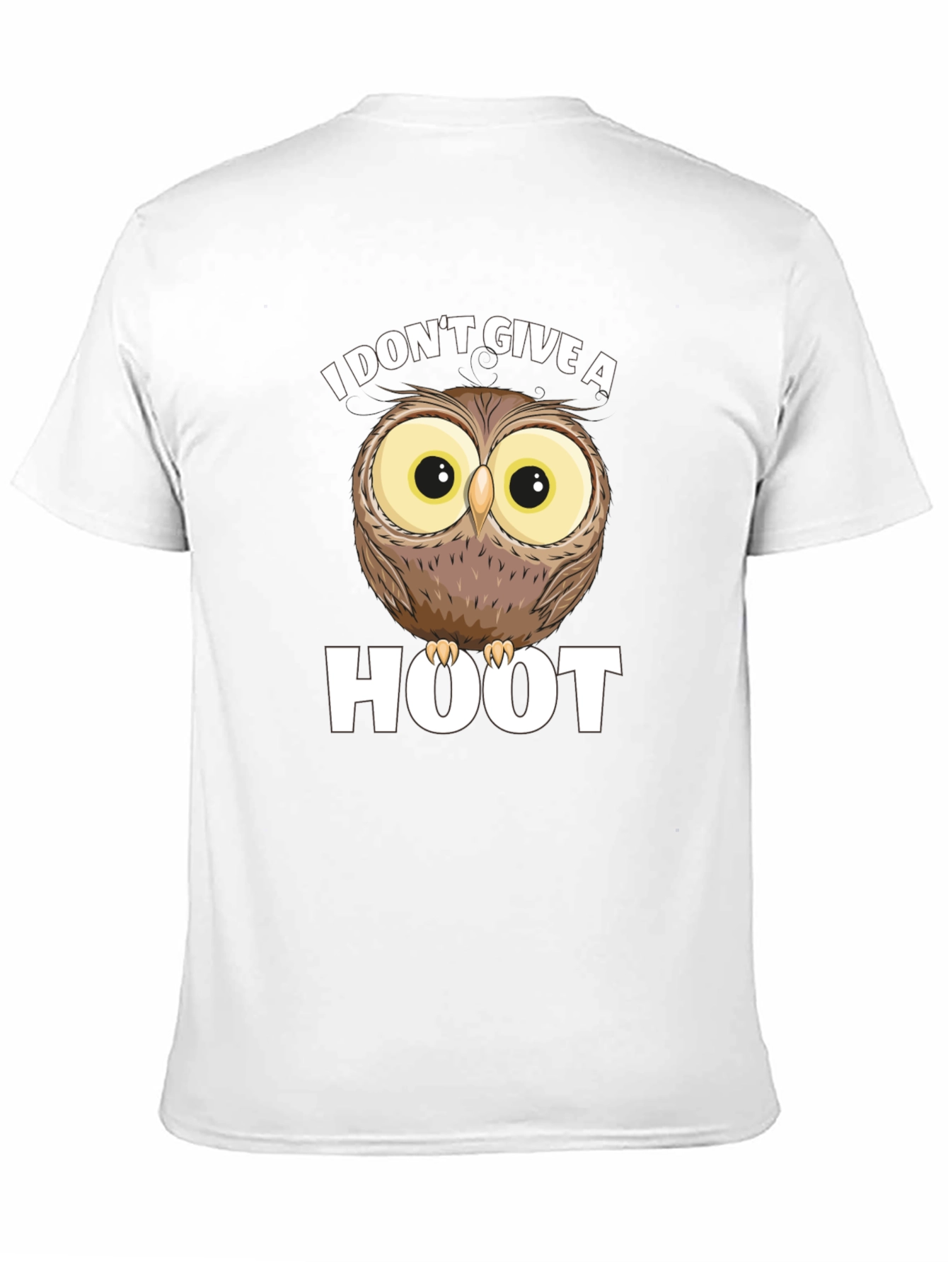 Black I Don't Give A Hoot Owl Graphic T-Shirt view 11