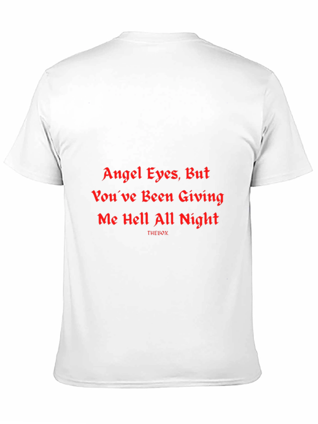 Black Angel Eyes Graphic Print Black T-Shirt view 11