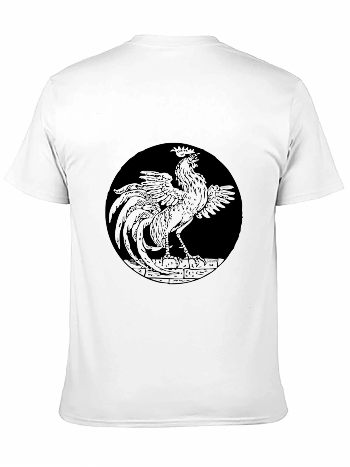 Black Black Rooster Graphic Tee - Men's Short Sleeve Shirt view 11