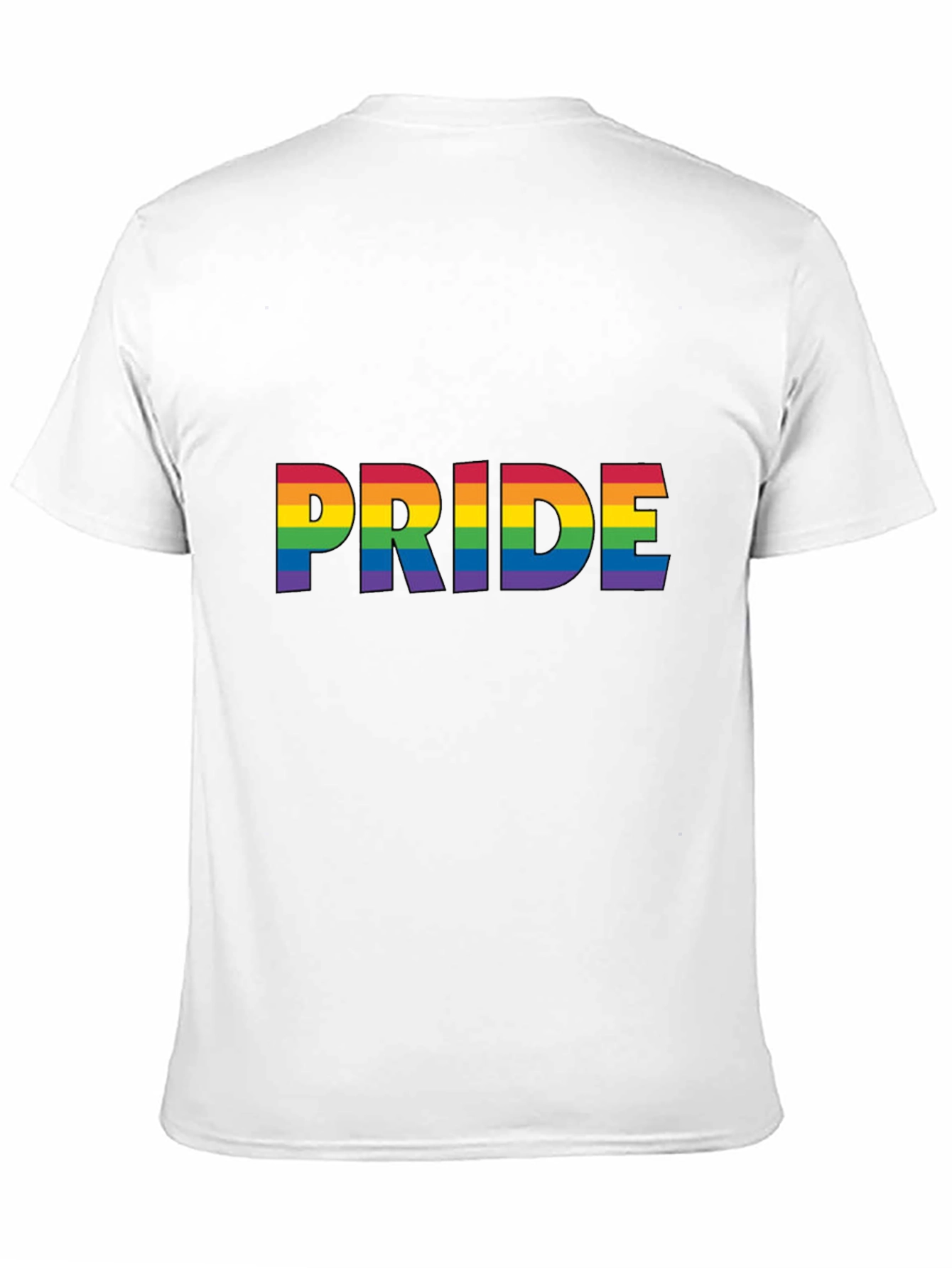 Pride Rainbow Graphic Tee - Black Cotton Comfort - 11