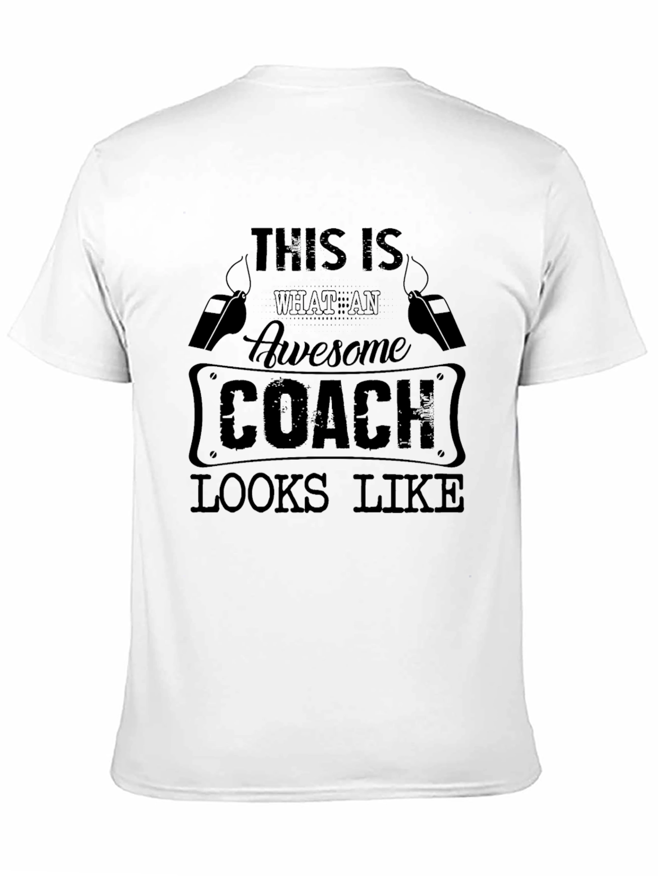Black Awesome Coach T-Shirt - Gift for Coaches view 11
