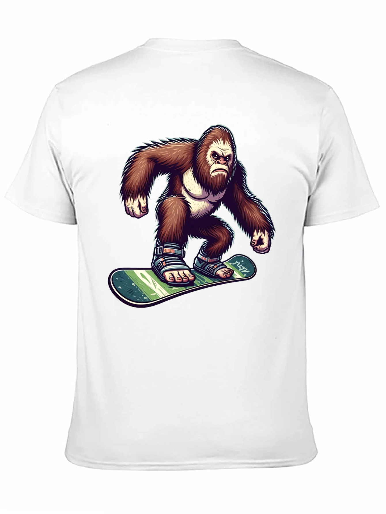 Black Gorilla Snowboarder Graphic Tee view 11