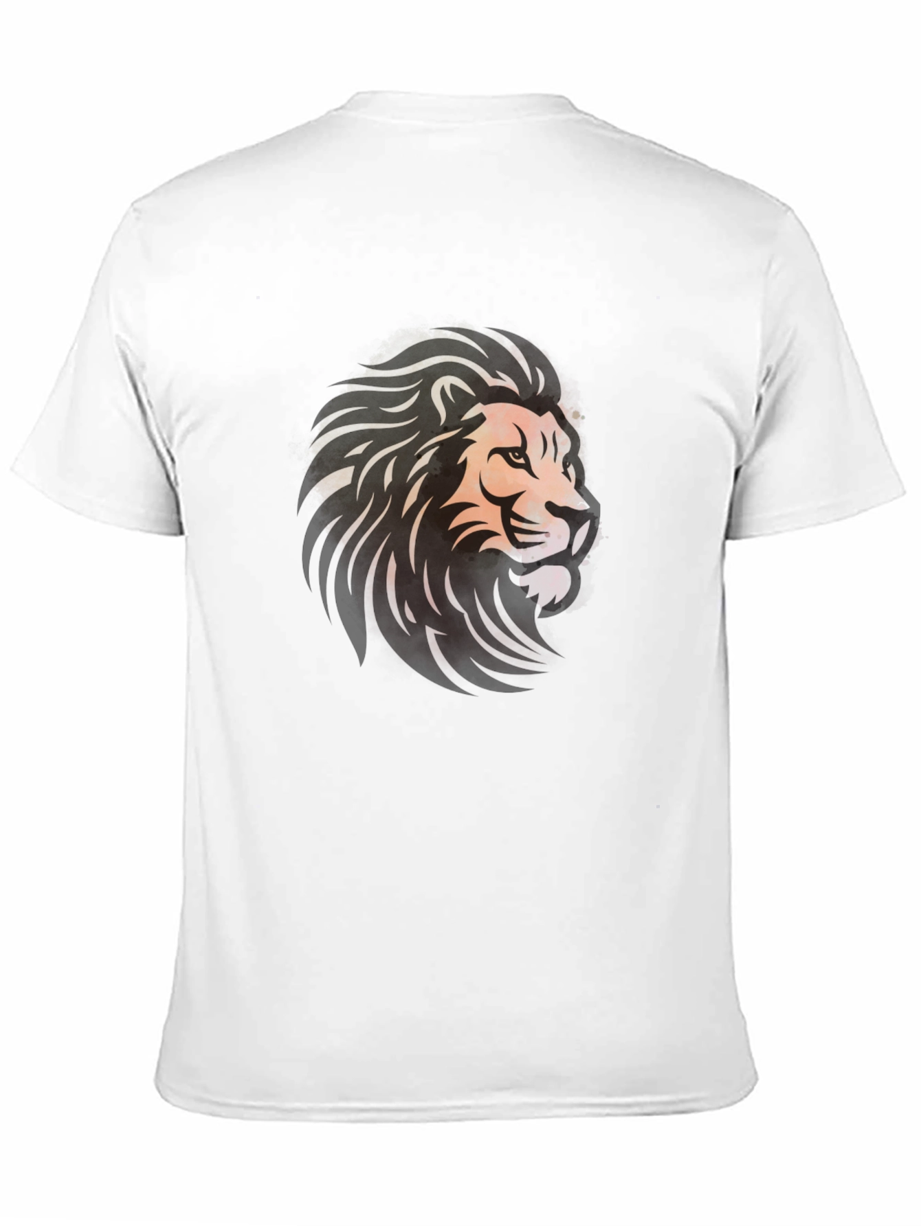 Black Lion Graphic Black T-Shirt - Bold Artistic Design view 11