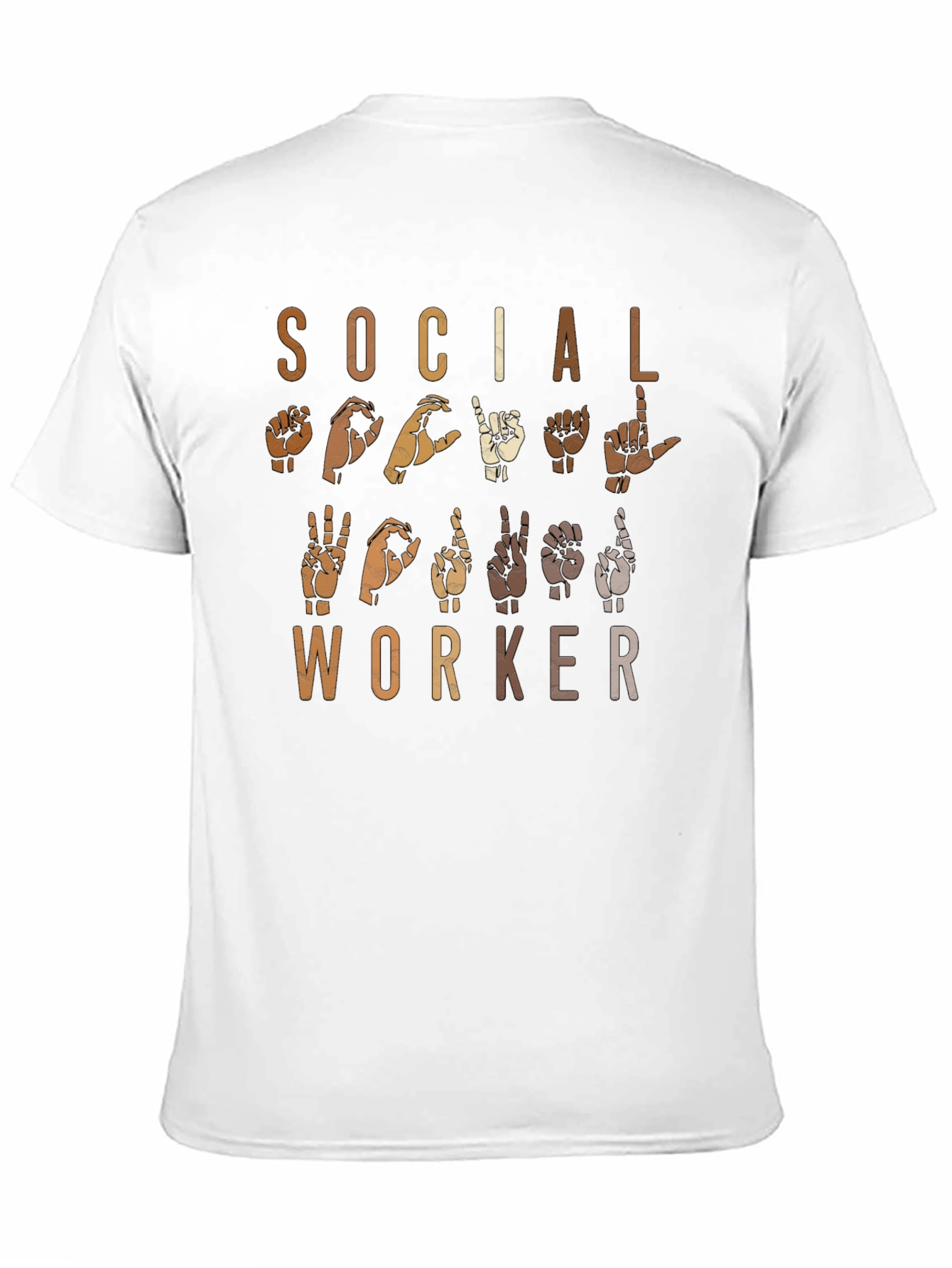 Black Social Worker Sign Language Graphic Tee view 11