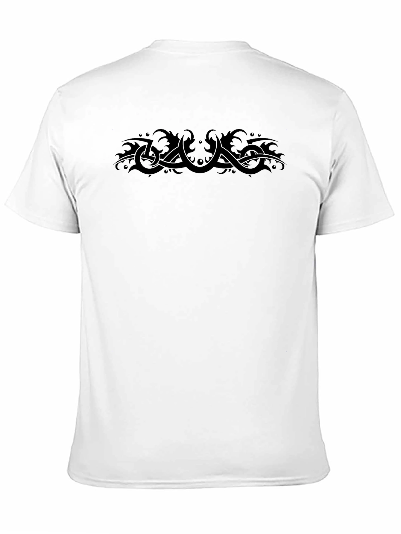 Black Tribal Graphic Black T-Shirt - Unique Design view 11