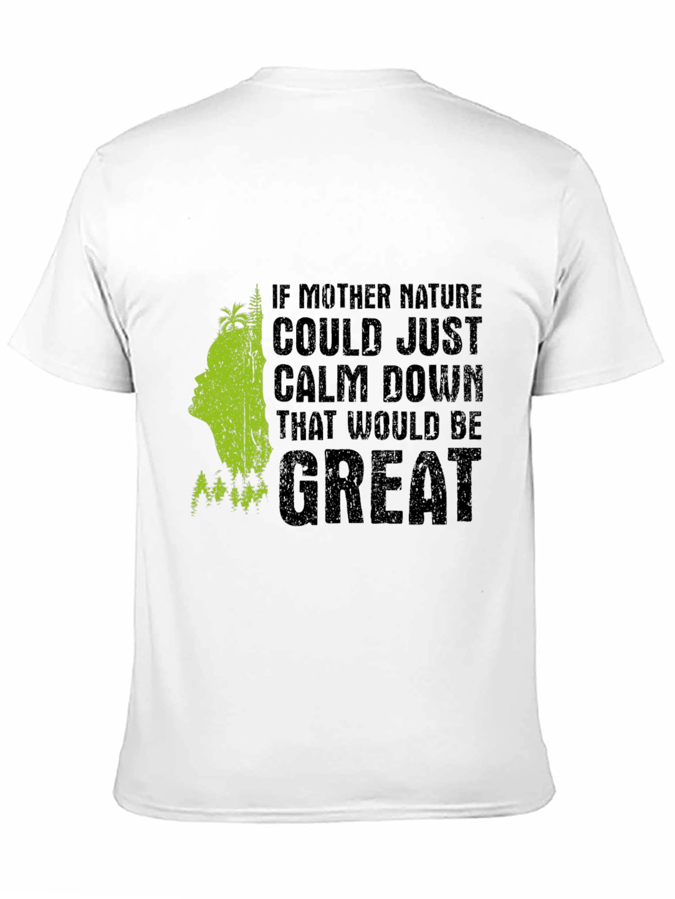 Black Mother Nature Sarcastic Graphic Tee - Black view 11