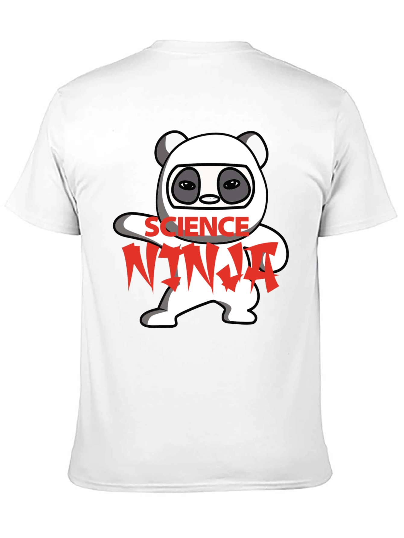 Black Science Ninja Panda Graphic T-Shirt view 11