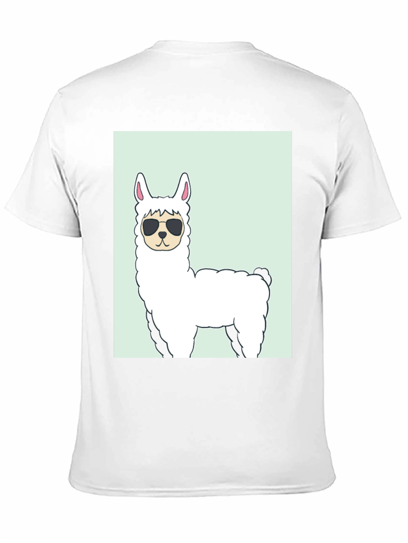 Black Cool Llama Graphic T-Shirt - Black view 11