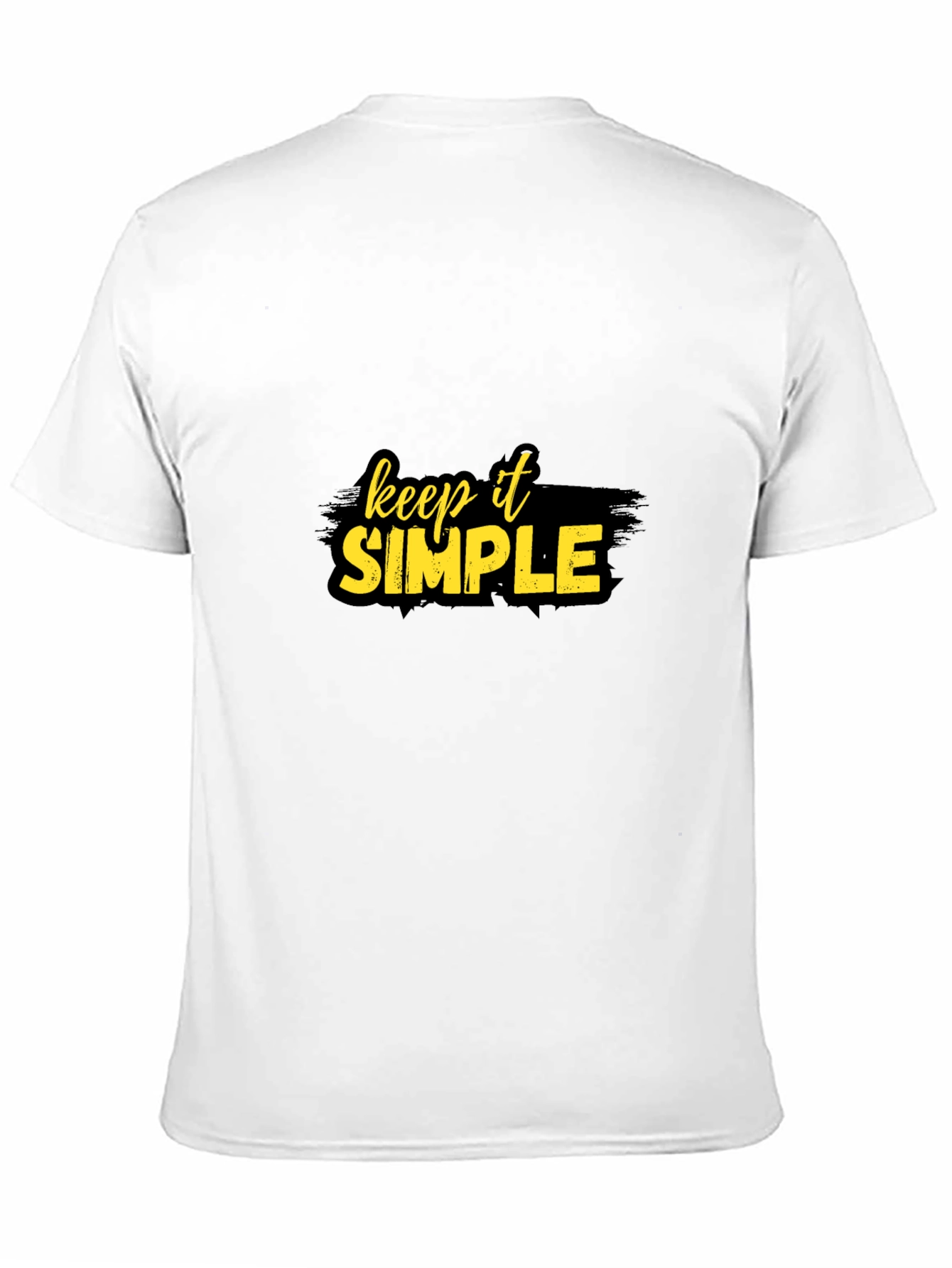Black Keep It Simple Graphic T-Shirt view 11