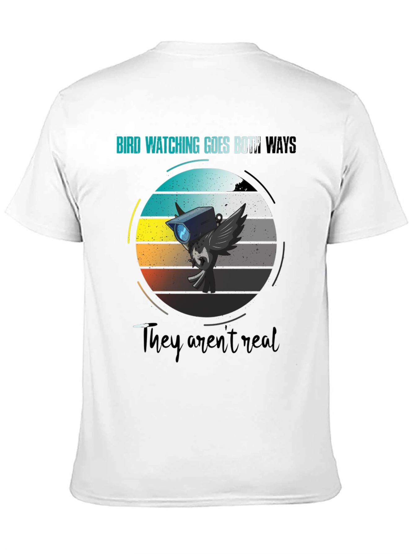 Black Bird Watching Goes Both Ways Graphic Tee view 11