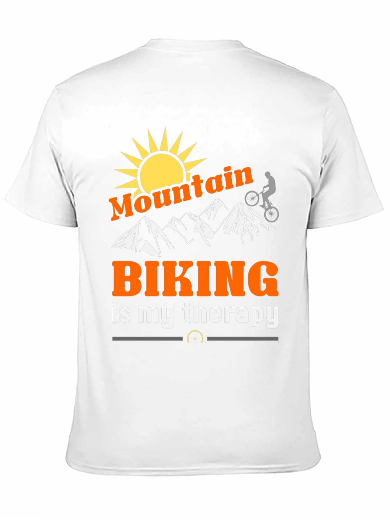 Black Mountain Biking Therapy T-Shirt view 11