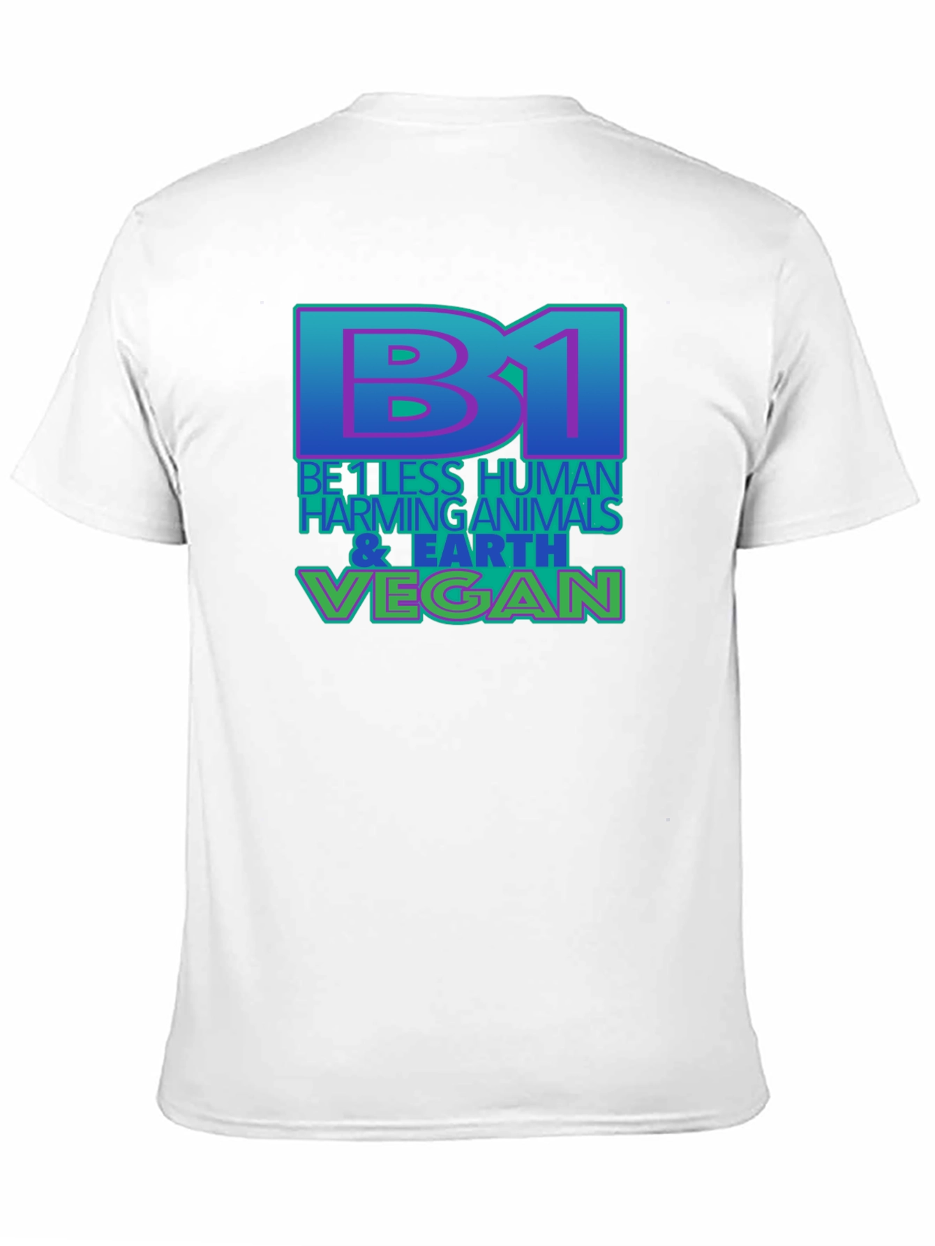 Black Be 1 Vegan T-Shirt - Black, Eco-Friendly view 11