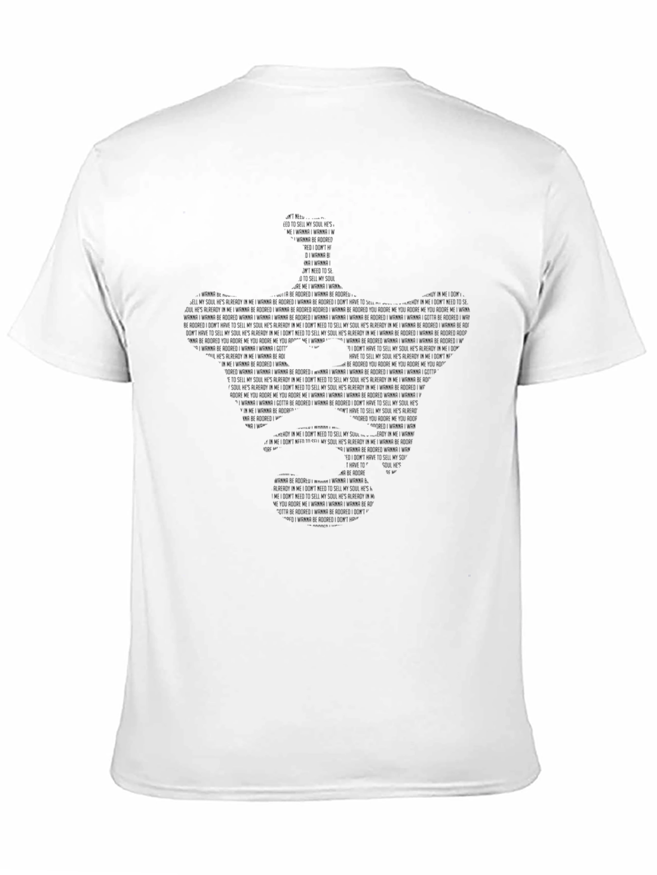 Black Typography Silhouette Tee - Express Yourself view 11