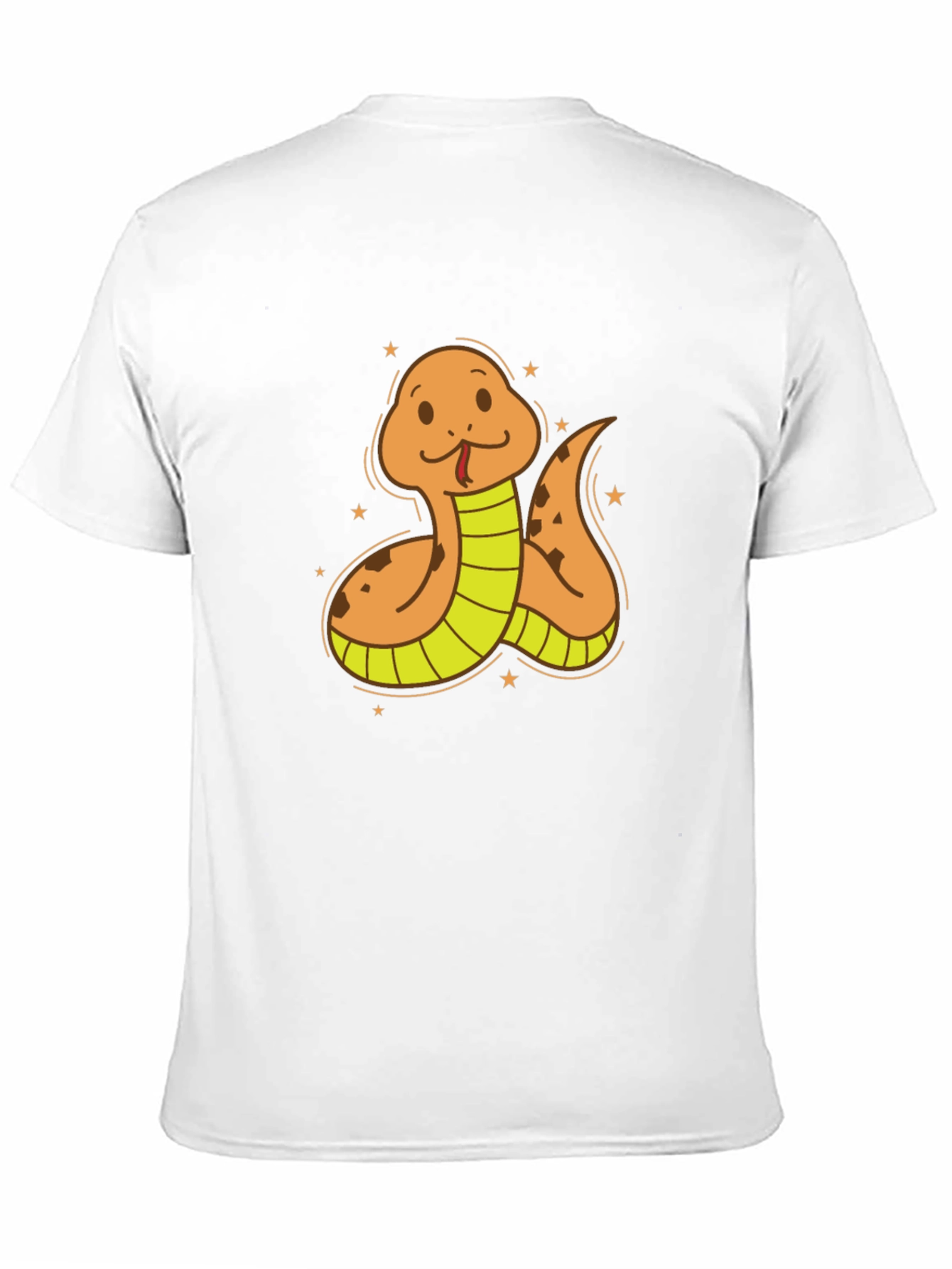 Black Cartoon Snake Graphic Tee - Soft Cotton Blend view 11