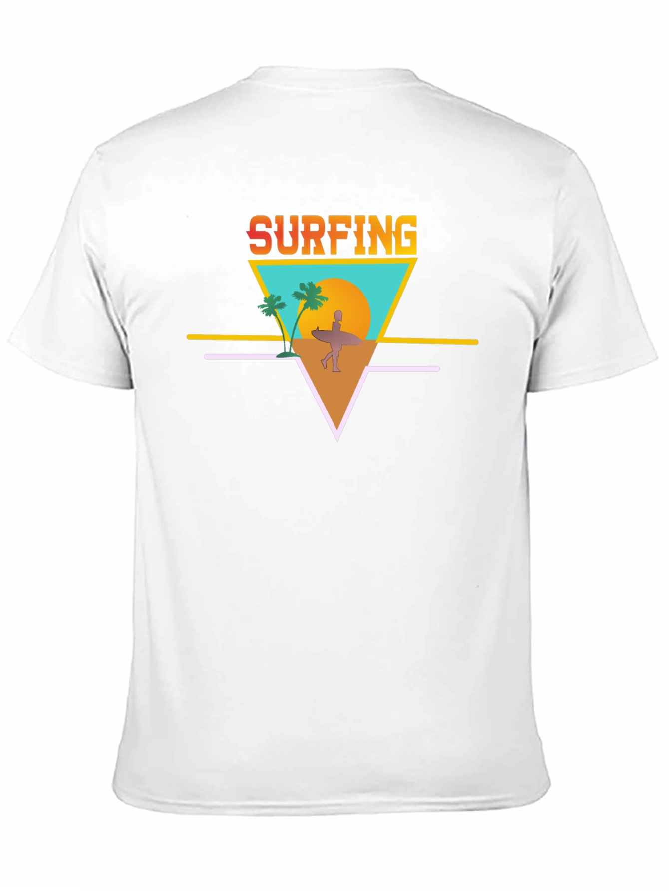 Black Surfing Graphic Tee - Retro Summer Vibes view 11
