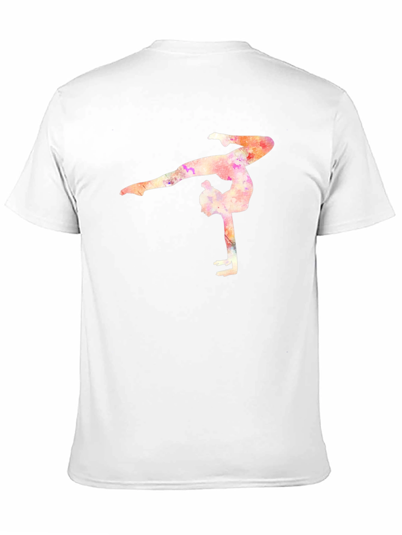 Black Gymnast Watercolor T-Shirt - Black view 11