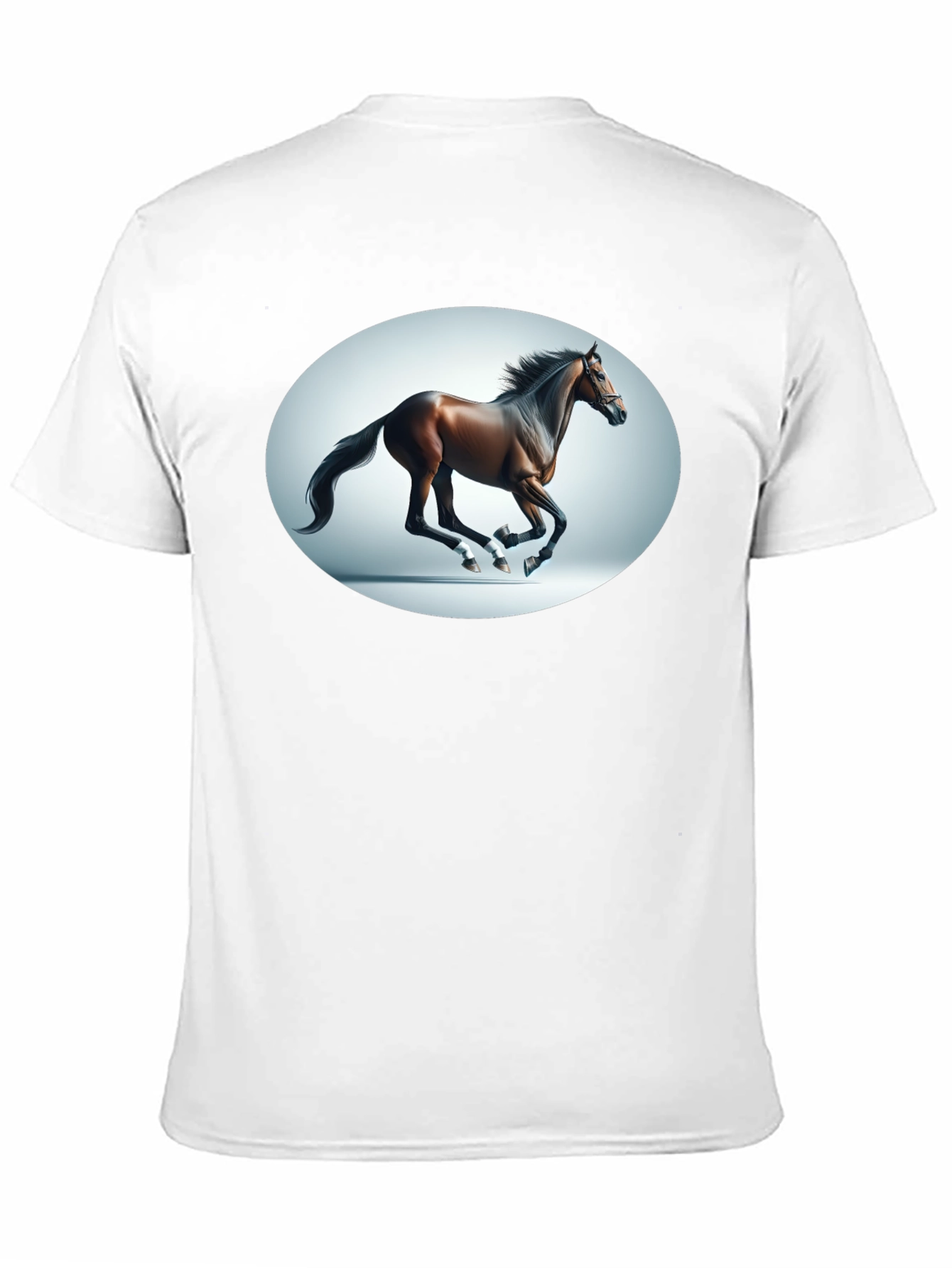 Black Galloping Horse Graphic Tee - Black view 11
