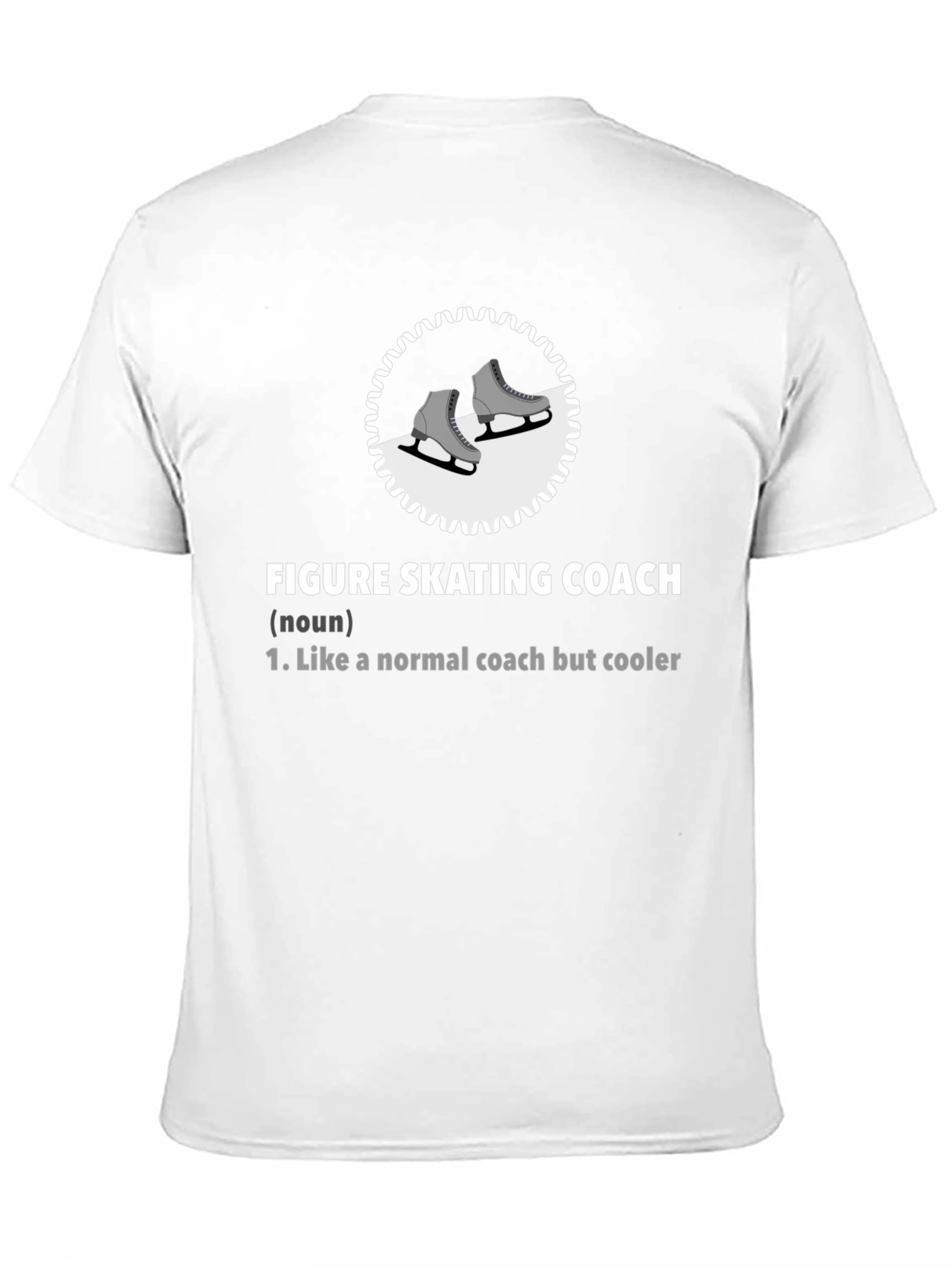 Black Figure Skating Coach T-Shirt: Cool Coach Definition view 11