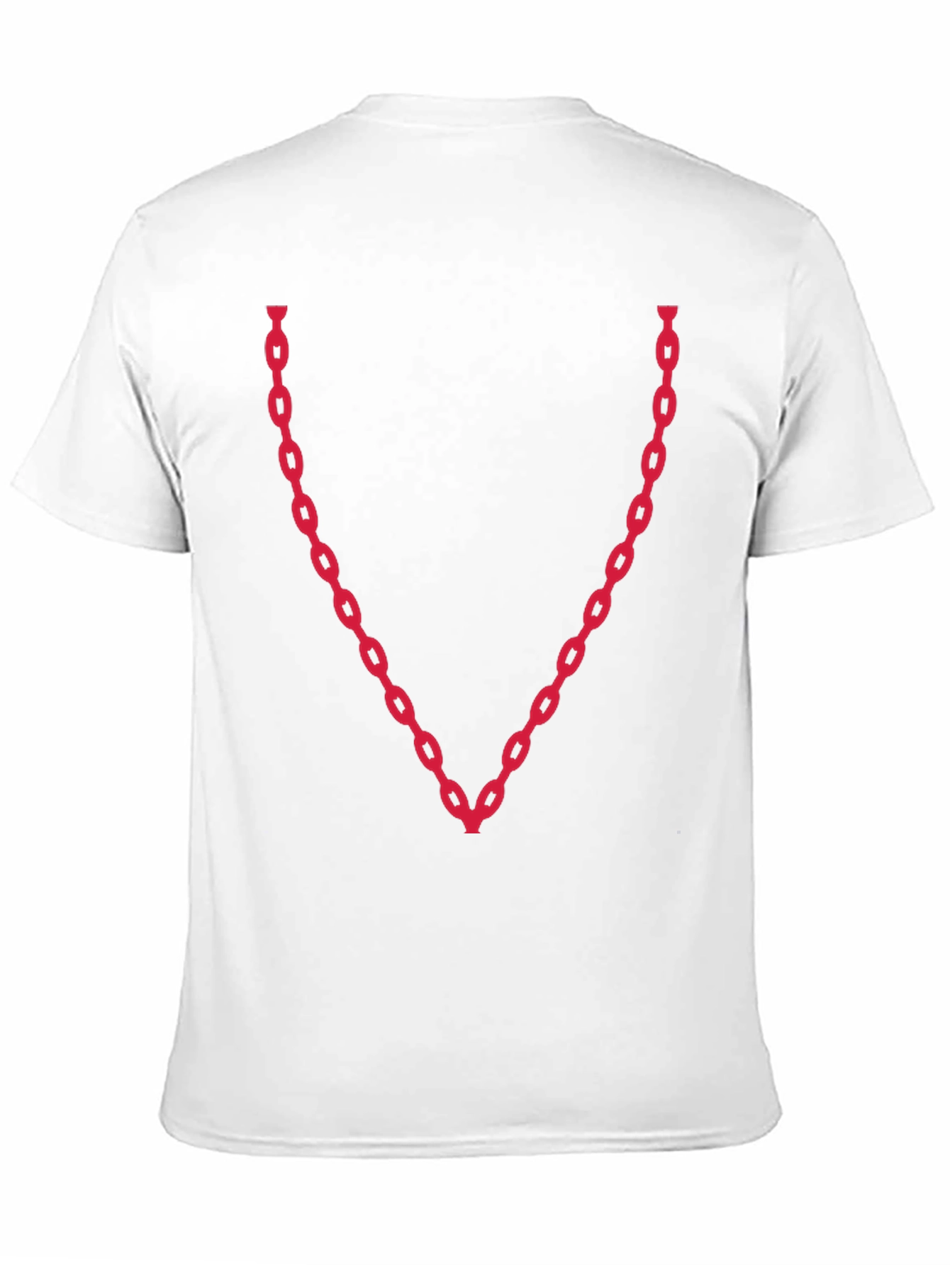 Black Chain V-Neck Graphic Tee - Bold & Stylish view 11