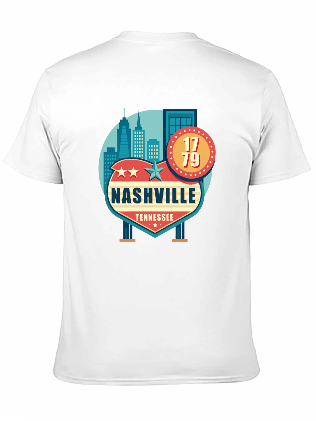 Nashville Tennessee Black T-Shirt - 11