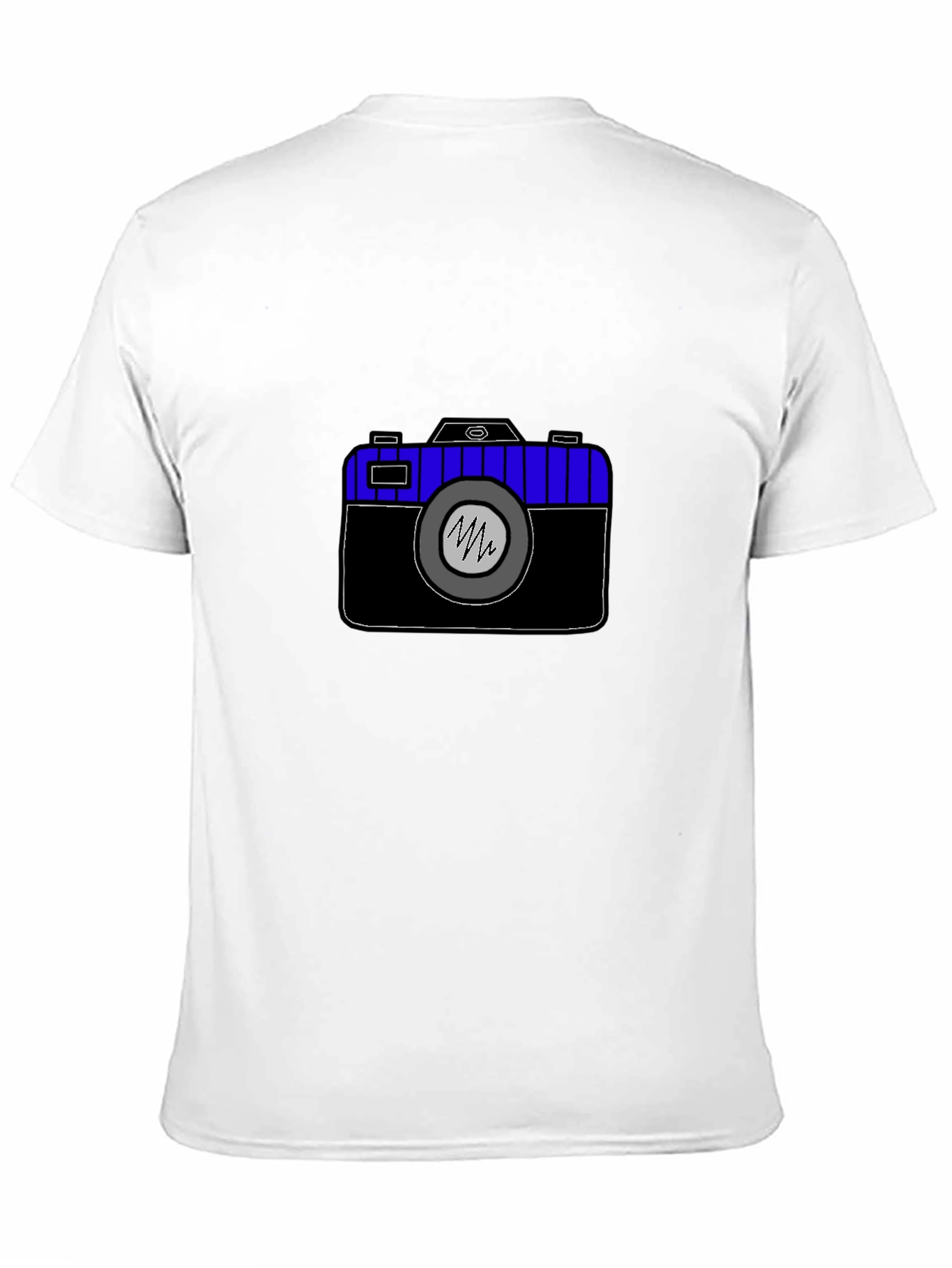 Black Camera Graphic Tee - Black Unisex T-Shirt view 11