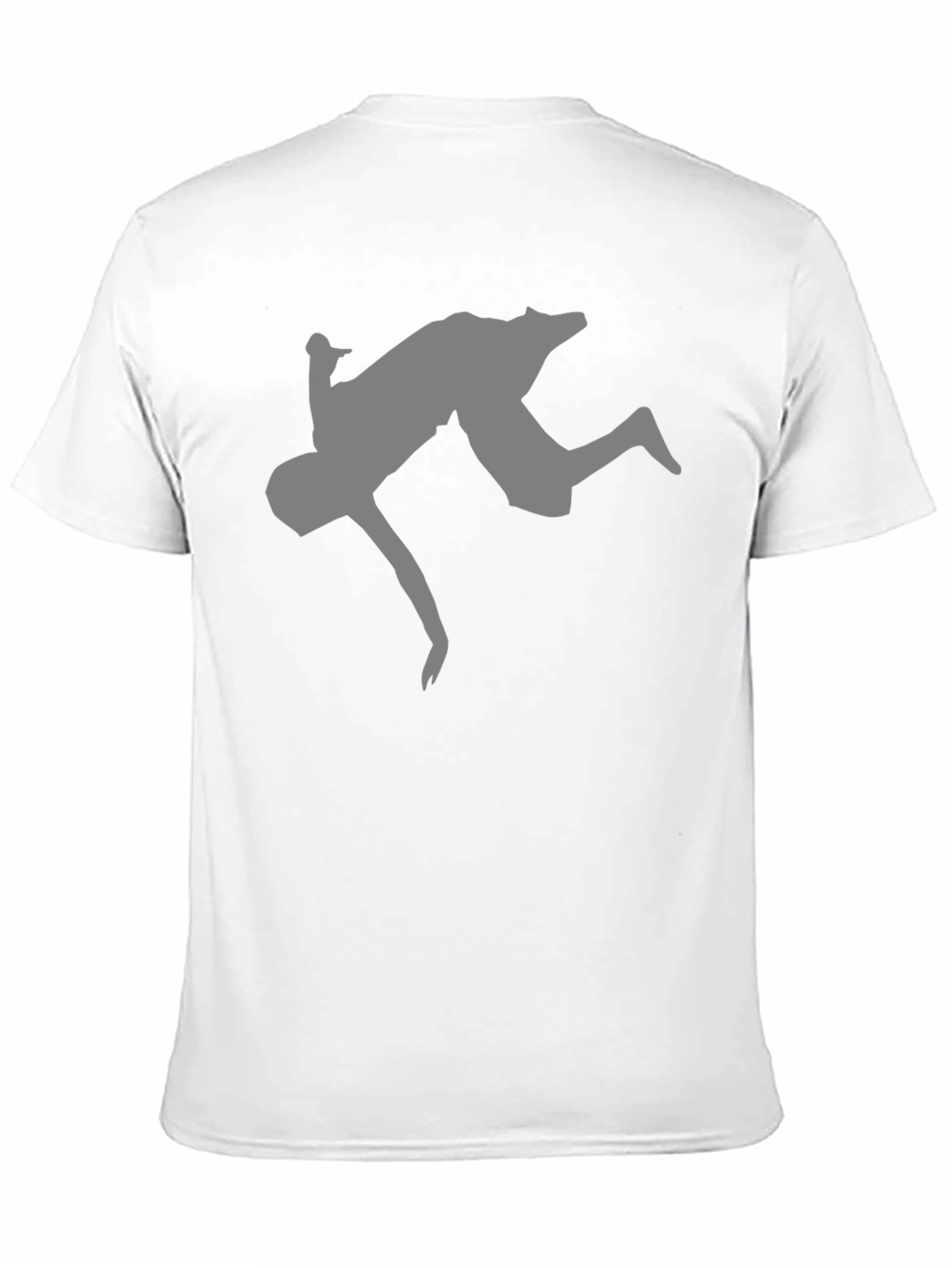 Black Parkour Silhouette Black T-Shirt view 11