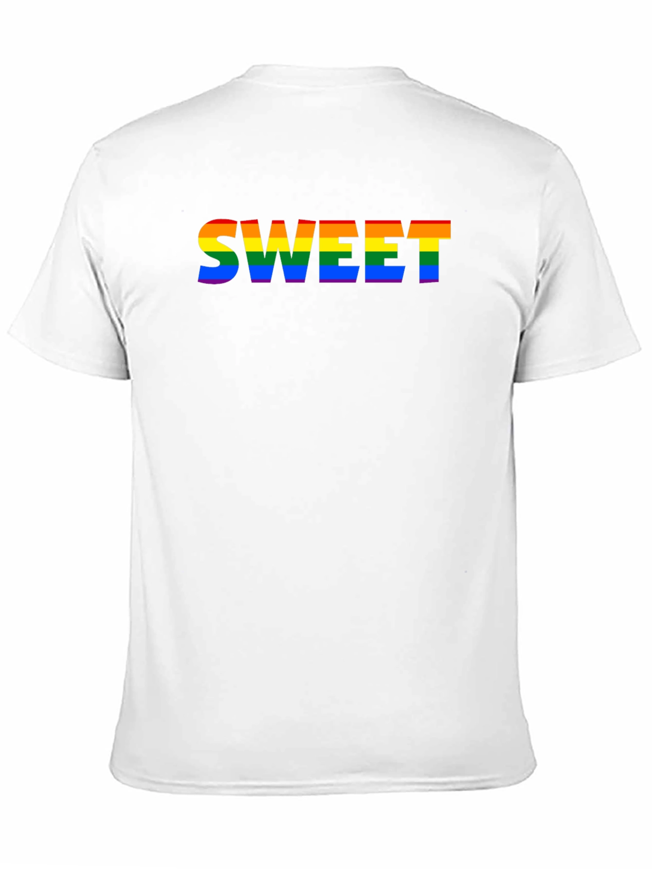 Black Sweet Pride Rainbow Graphic T-Shirt view 11