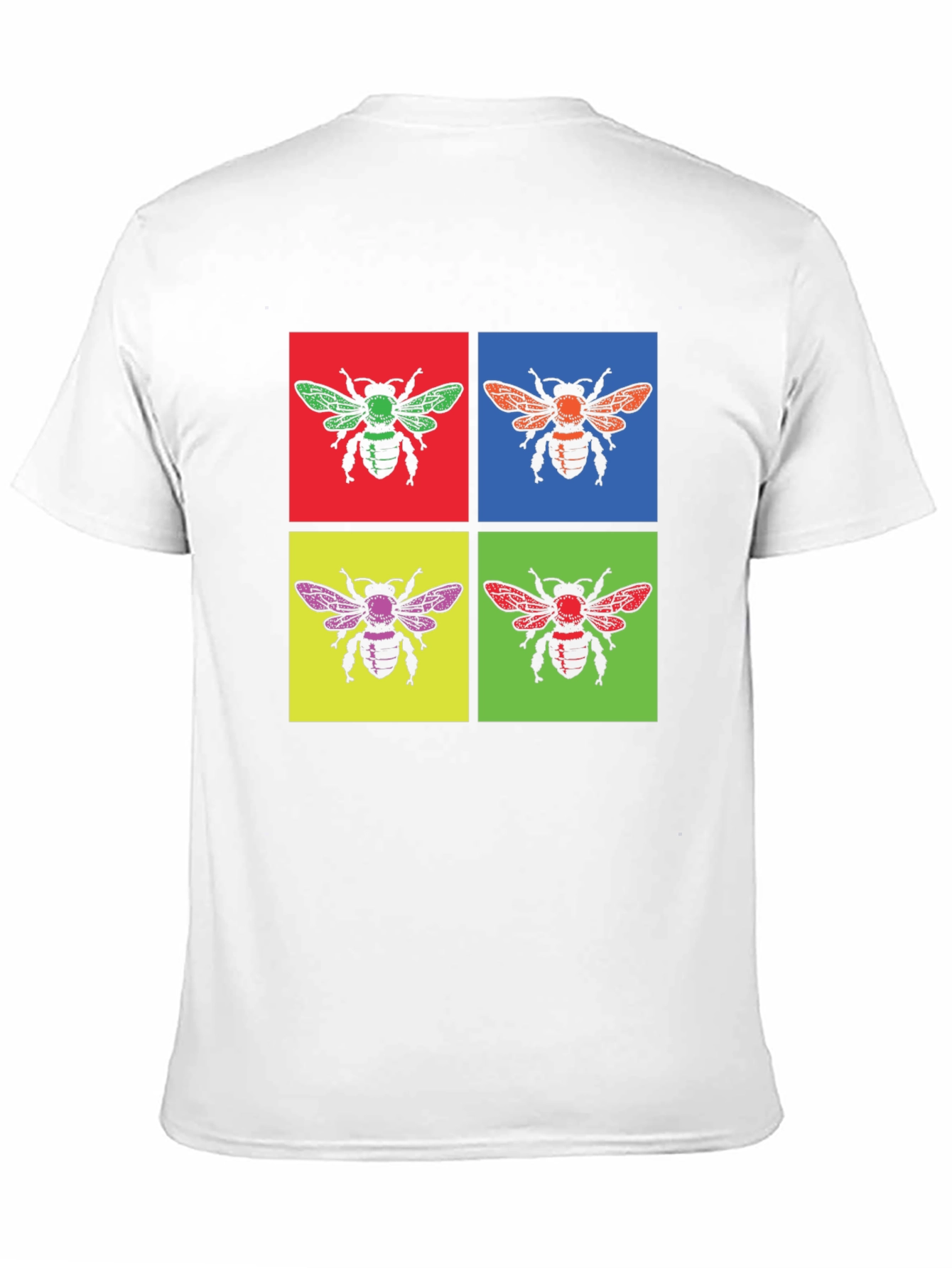 Black Retro Bee Pop Art Graphic Tee view 11