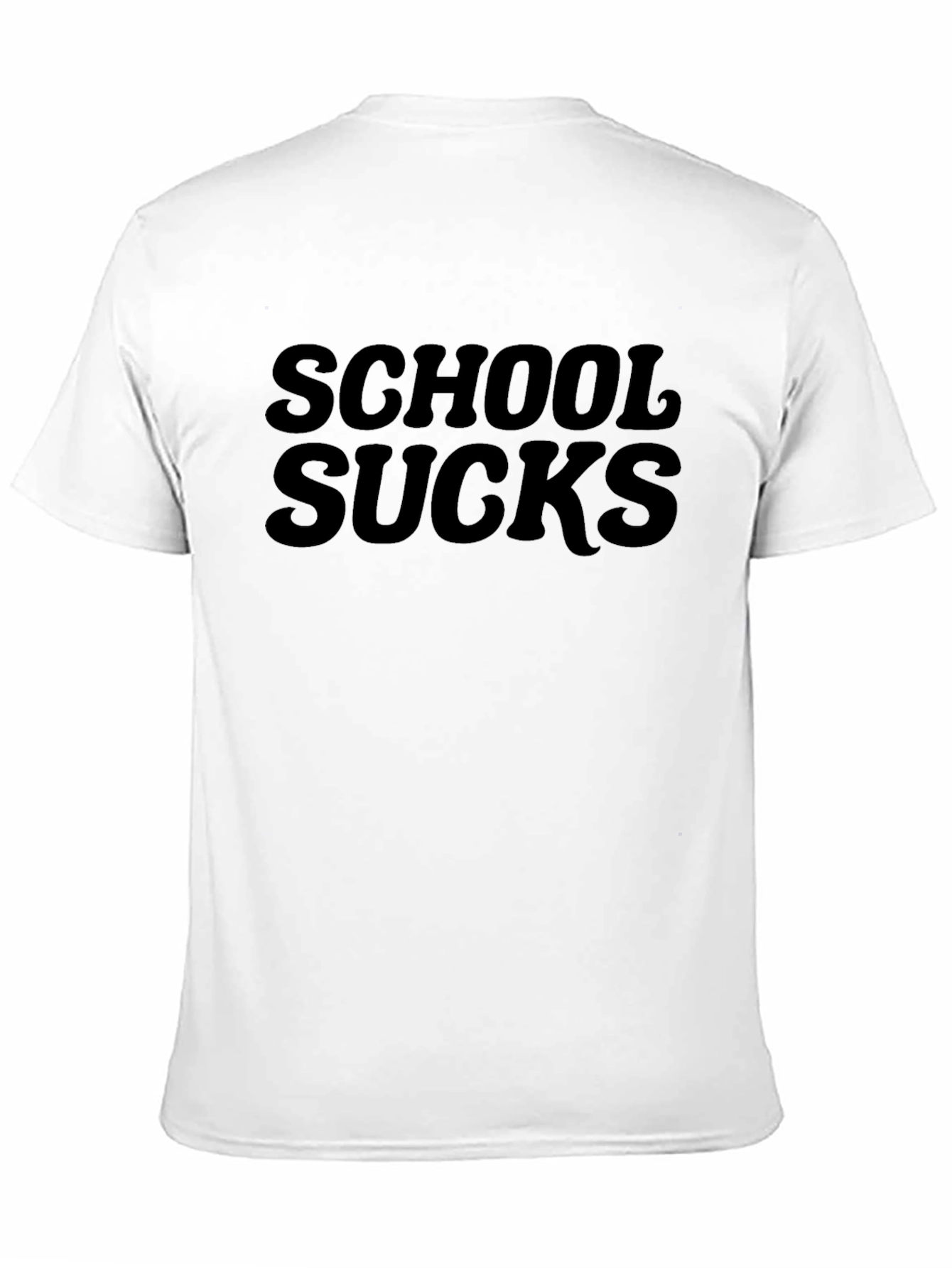 Black School Sucks T-Shirt - Bold Statement Tee view 11