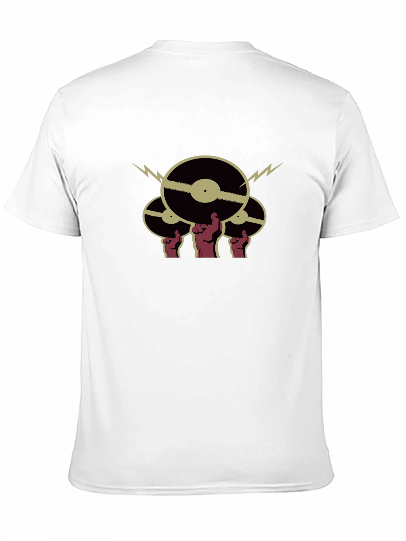 Black Retro Vinyl Record Graphic Tee - Music Lover's Shirt view 11