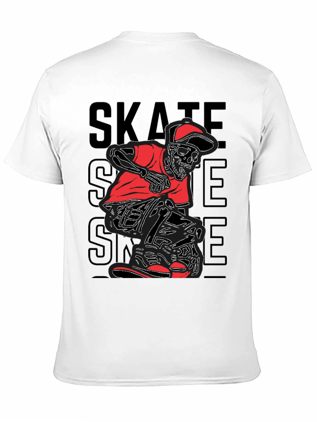 Black Skate Skeleton Graphic Tee - Edgy Style view 11