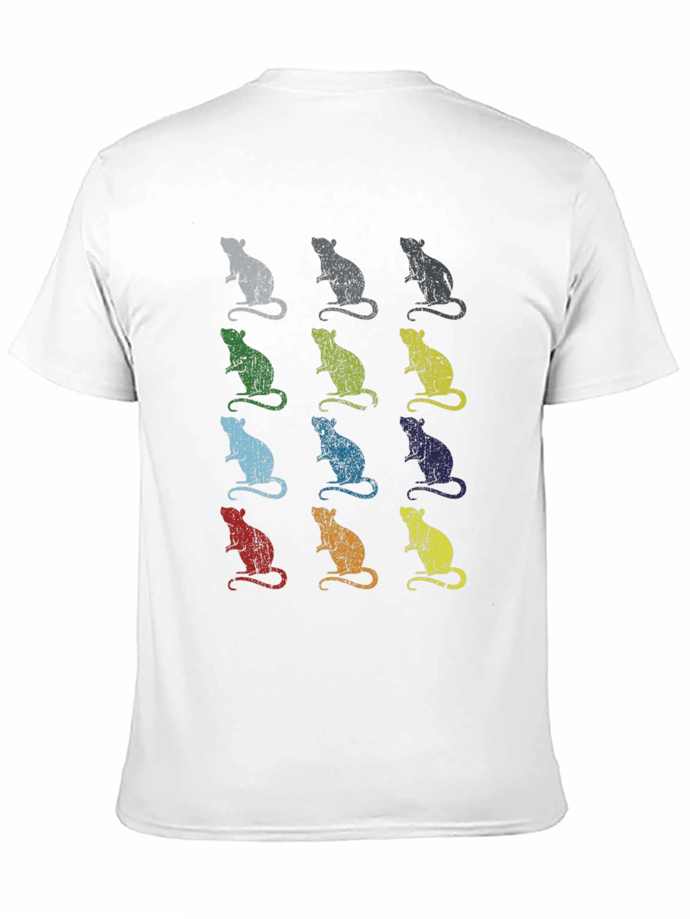 Black Rat Pop Art Print T-Shirt view 11