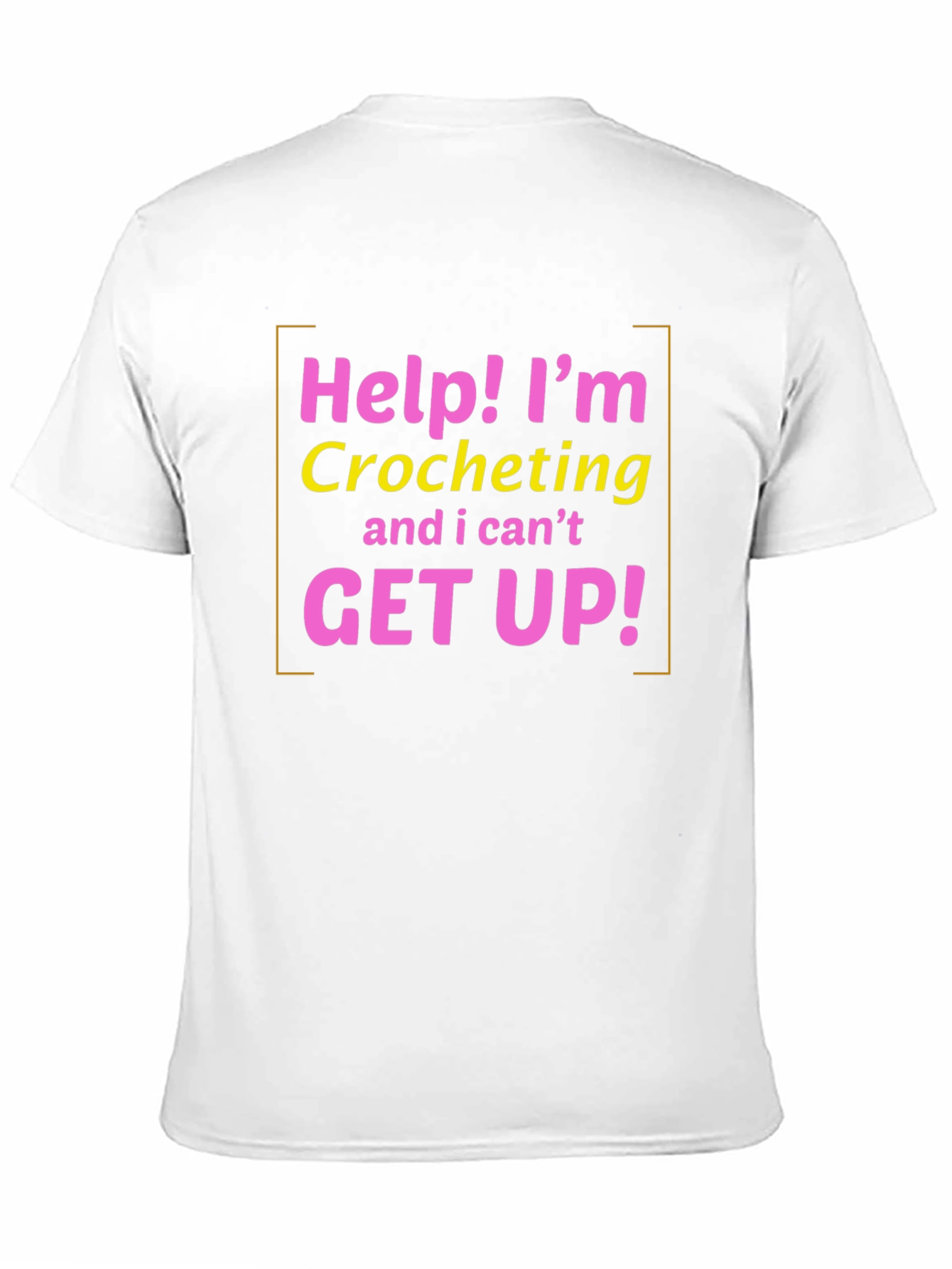 Black Help! I'm Crocheting T-Shirt - Funny Crochet Gift view 11