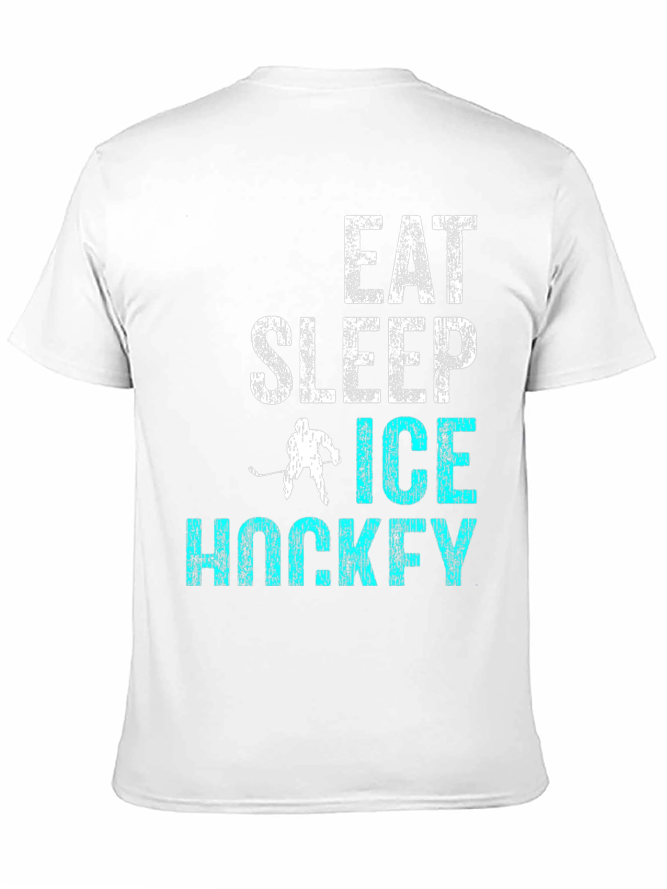 Black Eat Sleep Ice Hockey T-Shirt view 11