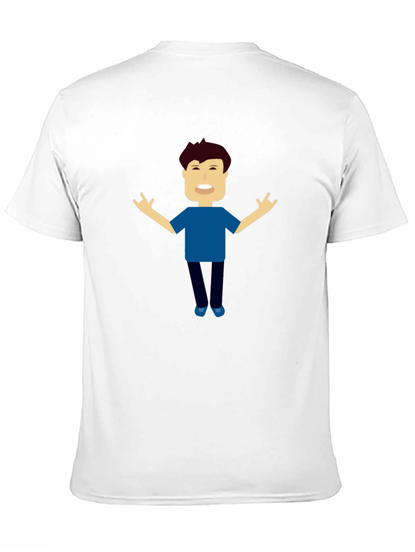 Black Cartoon Graphic Tee - Fun & Unique Design view 11