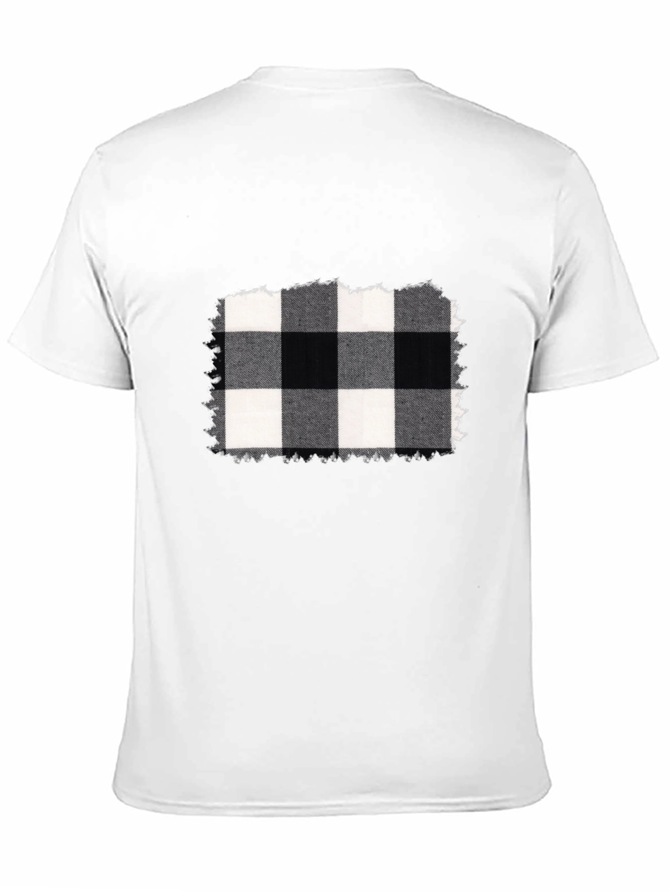 Black Buffalo Plaid Graphic Tee view 11