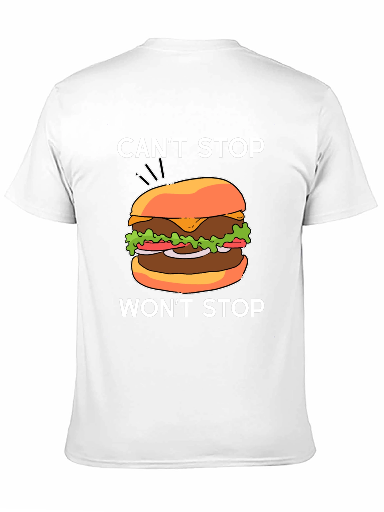 Black Can't Stop Won't Stop Burger Graphic Tee view 11